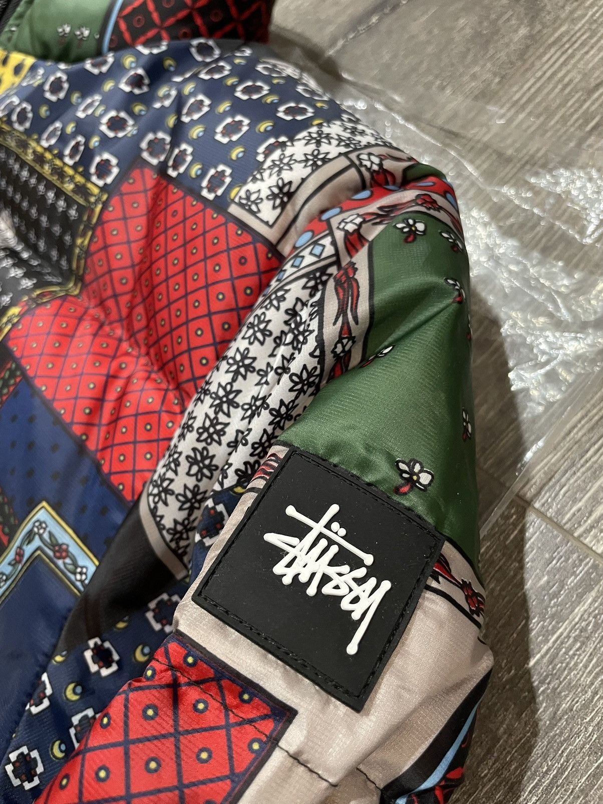 Stussy 2019 Stussy Patchwork Puff Down Jacket Size US L / EU 52-54 / 3 - 6 Thumbnail