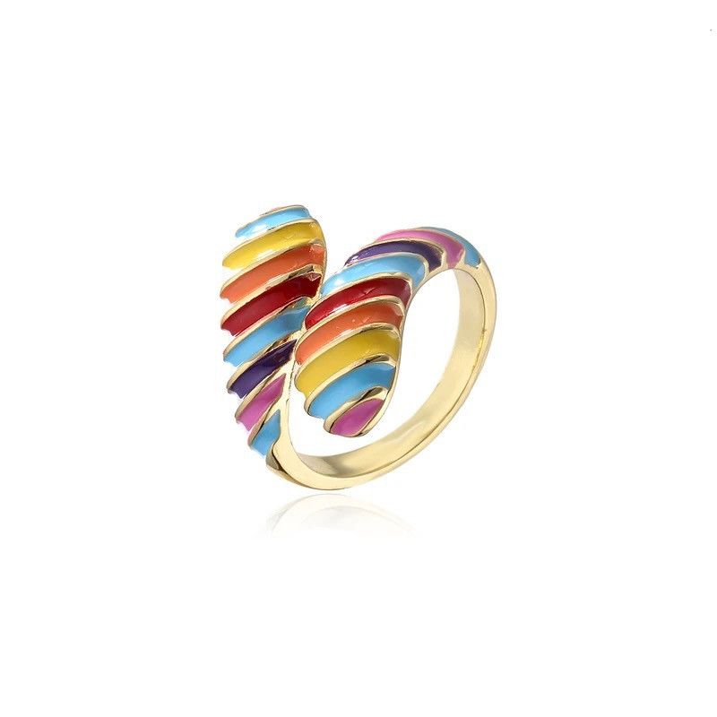 Japanese Brand × Jewelry × Vintage Creative Sweet Candy Rainbow Ring Size ONE SIZE - 2 Thumbnail