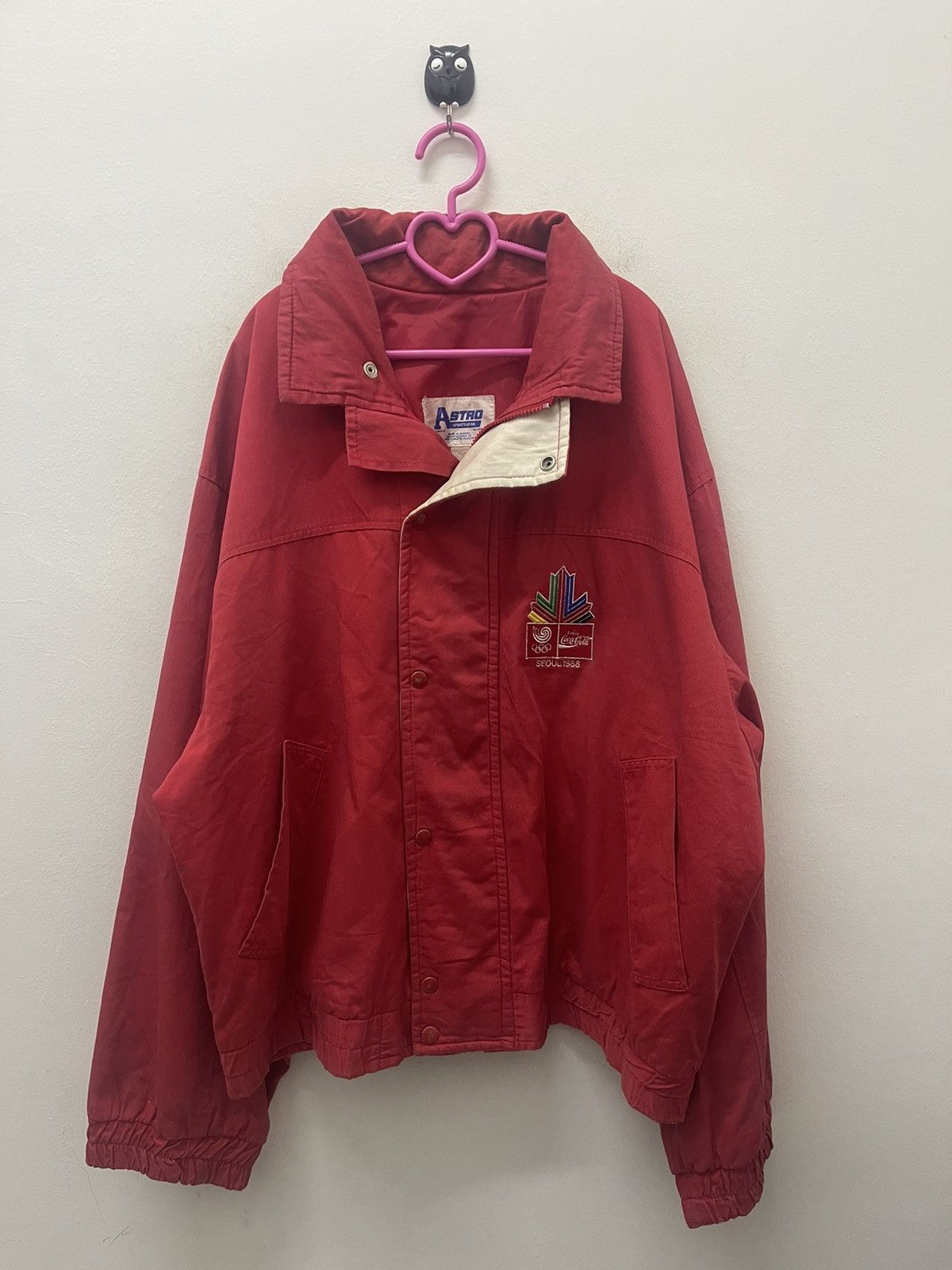 USA Olympics Rare Vintage SEOUL 1988 Olympic Red Jacket Size US L / EU 52-54 / 3 - 4 Thumbnail