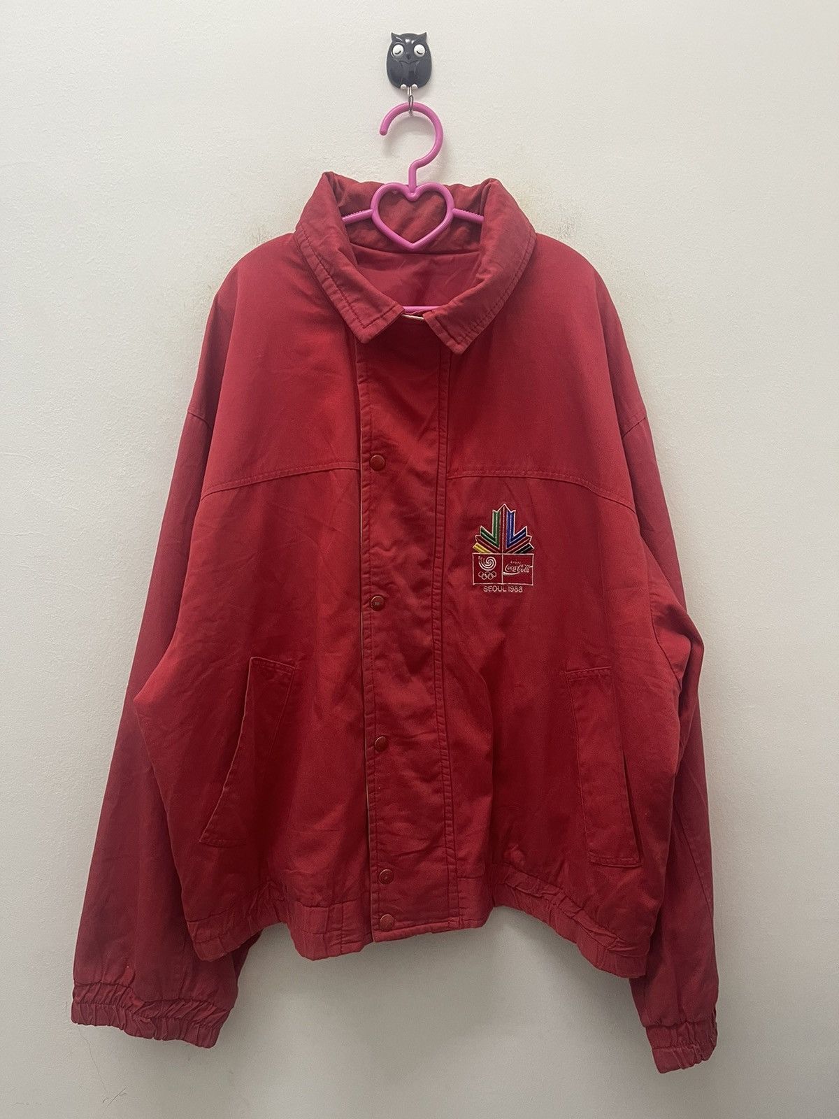 USA Olympics Rare Vintage SEOUL 1988 Olympic Red Jacket Size US L / EU 52-54 / 3 - 1 Thumbnail