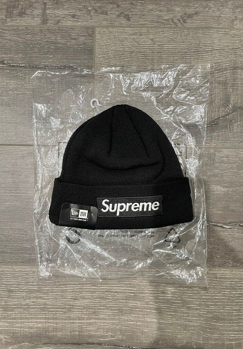 Supreme x New Era Box Logo Beanie - Black