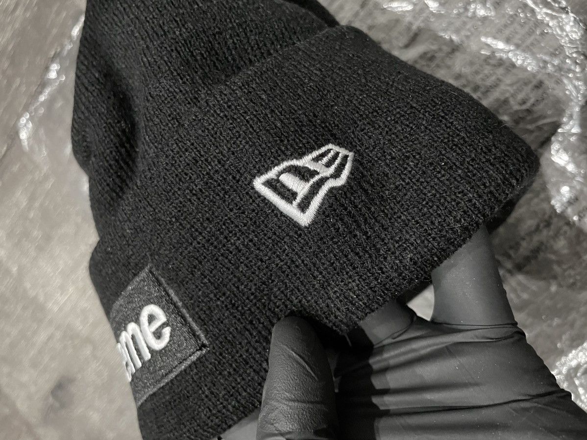 Supreme OG Supreme FW15 New Era Box Logo Beanie Cap Size ONE SIZE - 4 Thumbnail