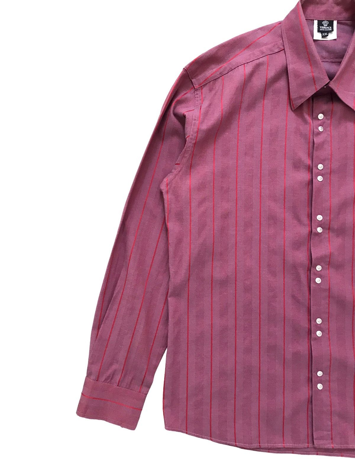 Versace Jeans Couture Versace Jeans Couture Medusa Button Long Sleeve Shirt Size US XXL / EU 58 / 5 - 2 Thumbnail