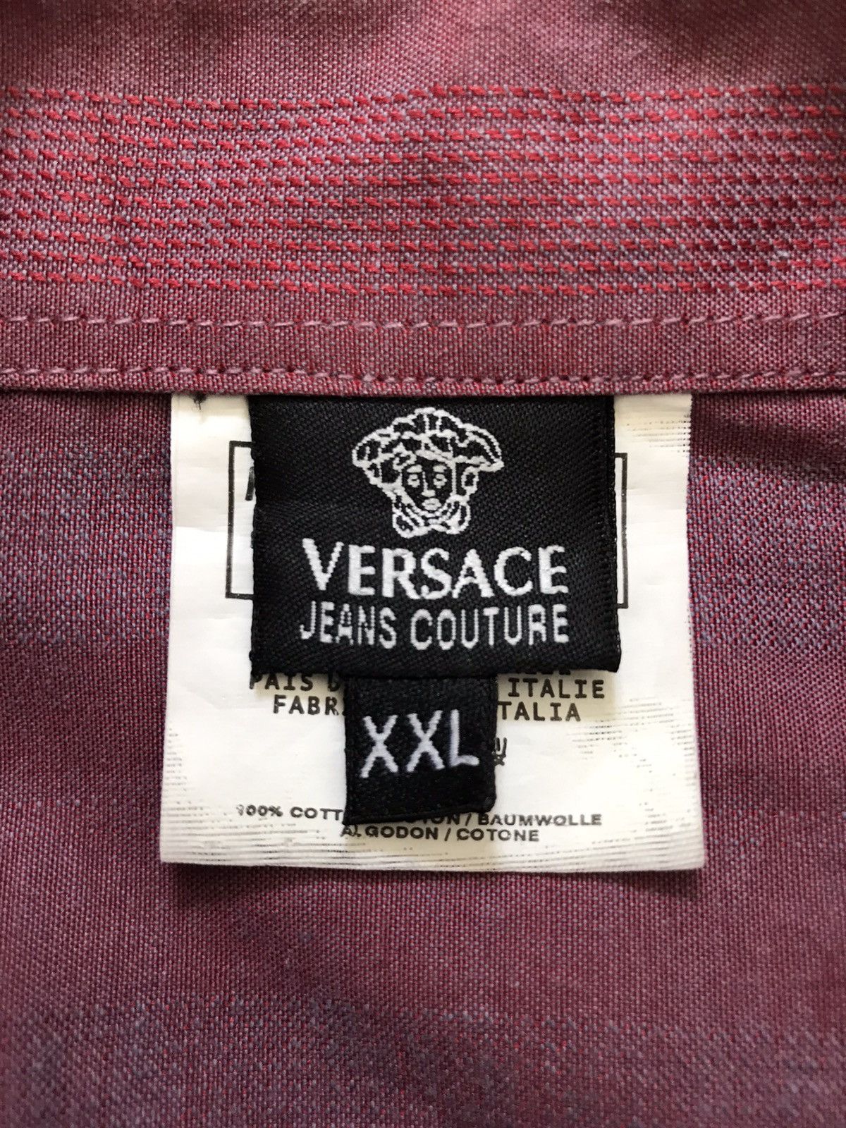 Versace Jeans Couture Versace Jeans Couture Medusa Button Long Sleeve Shirt Size US XXL / EU 58 / 5 - 12 Thumbnail