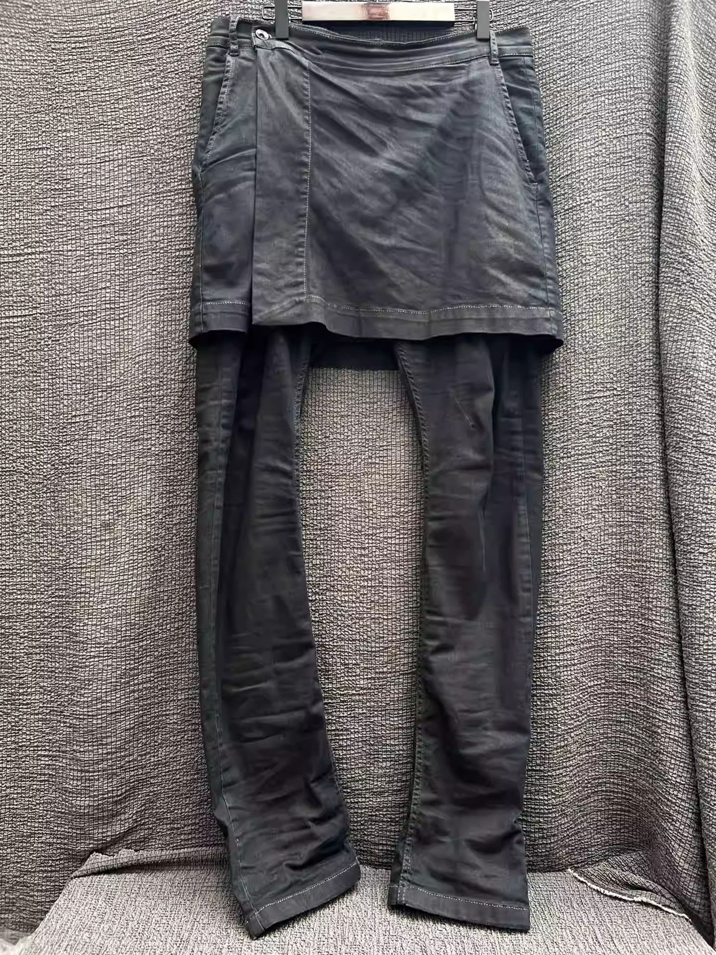 Rick Owens Rick Owens 14ss thin wax stretch denim scimitar culottes Size US 30 / EU 46 - 3 Thumbnail