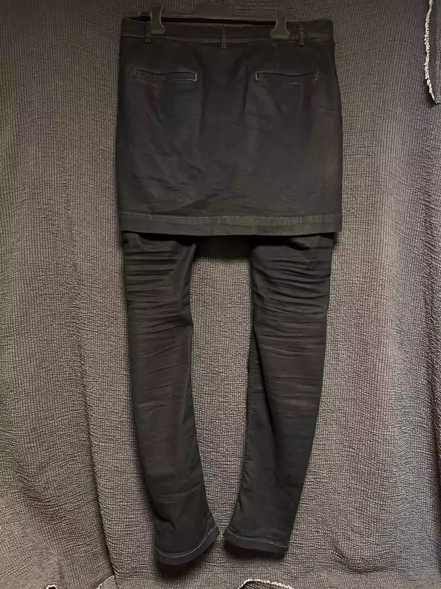 Rick Owens Rick Owens 14ss thin wax stretch denim scimitar culottes Size US 30 / EU 46 - 2 Thumbnail