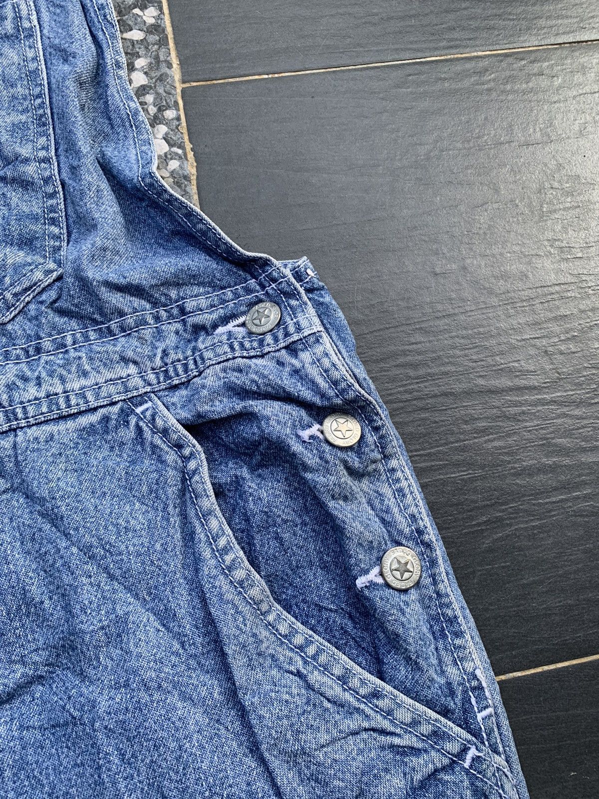 Japanese Brand × Vintage Gunuine Dungarees Overall Denim Size US 36 / EU 52 - 4 Thumbnail