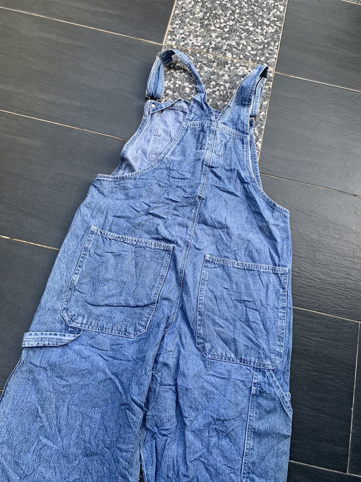 Japanese Brand × Vintage Gunuine Dungarees Overall Denim Size US 36 / EU 52 - 11 Thumbnail