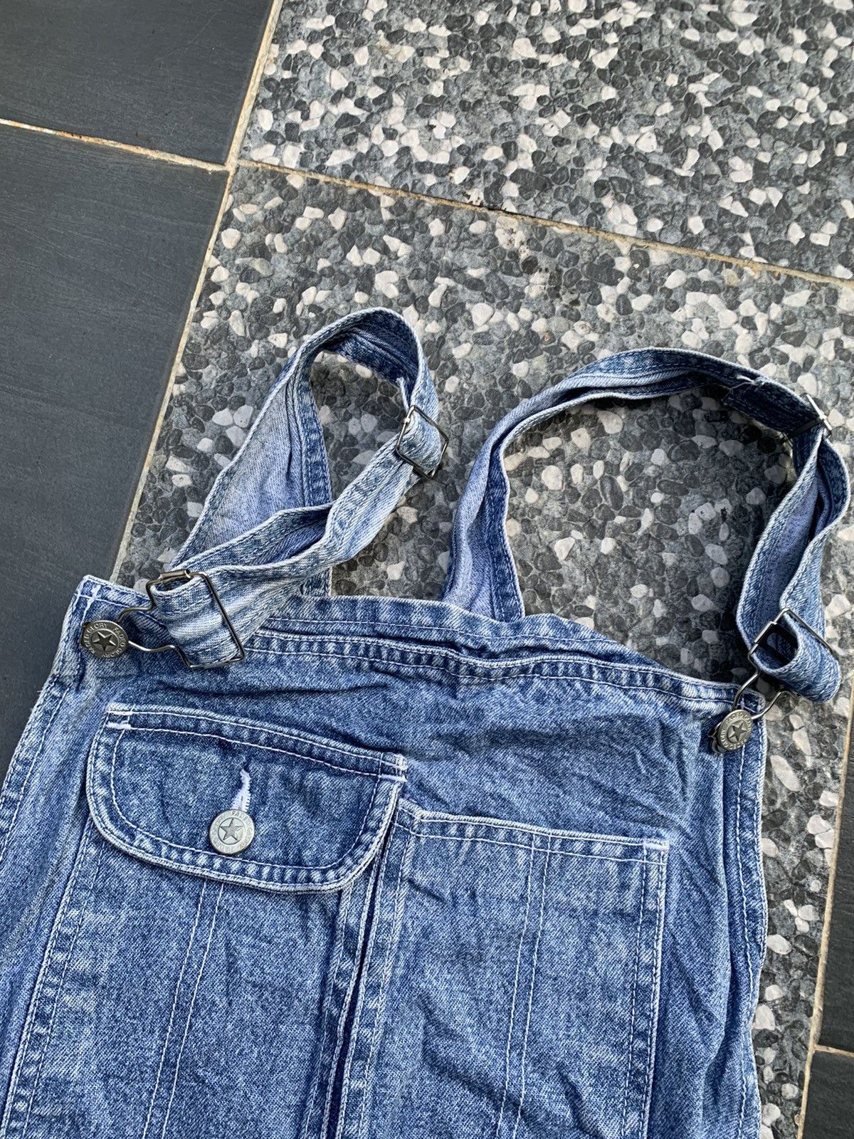 Japanese Brand × Vintage Gunuine Dungarees Overall Denim Size US 36 / EU 52 - 5 Thumbnail