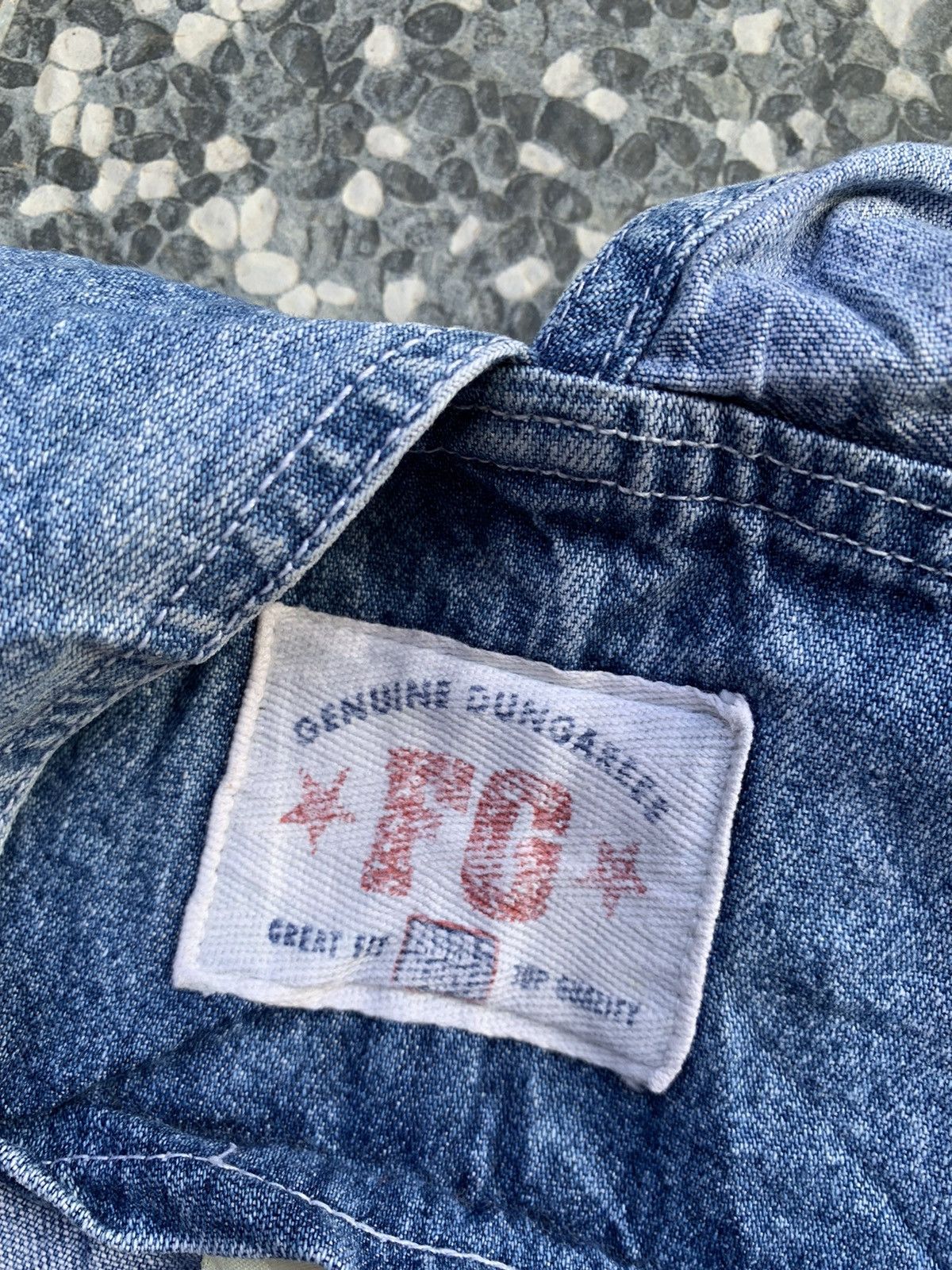 Japanese Brand × Vintage Gunuine Dungarees Overall Denim Size US 36 / EU 52 - 6 Thumbnail