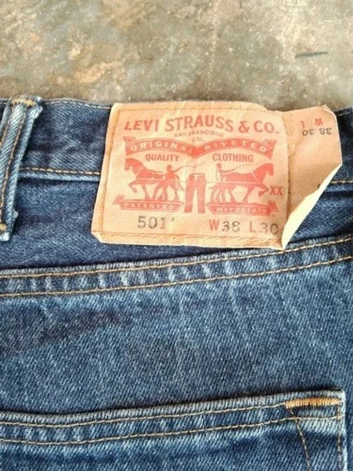 Levi's Vintage Levi's 501 Straight Leg Jeans 38x30 Size US 38 / EU 54 - 3 Thumbnail