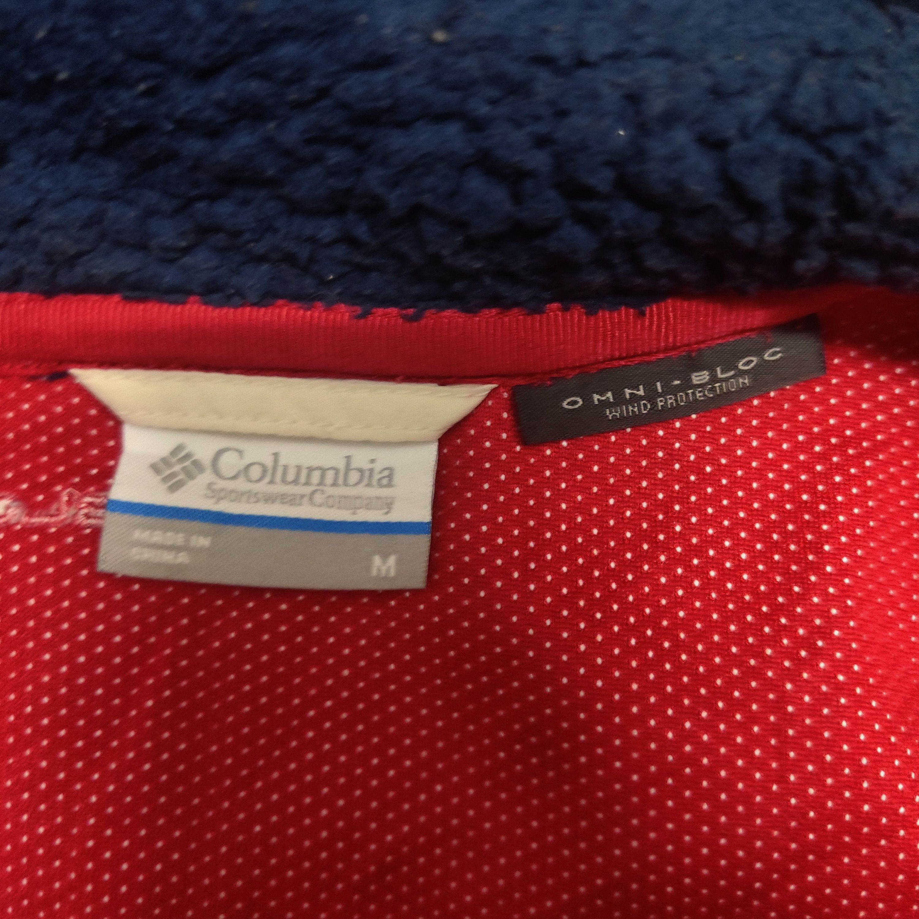 Columbia Vtg Columbia Fleece Sherpa Vest Omni-Bloc Wind Protection Size M / US 6-8 / IT 42-44 - 6 Thumbnail