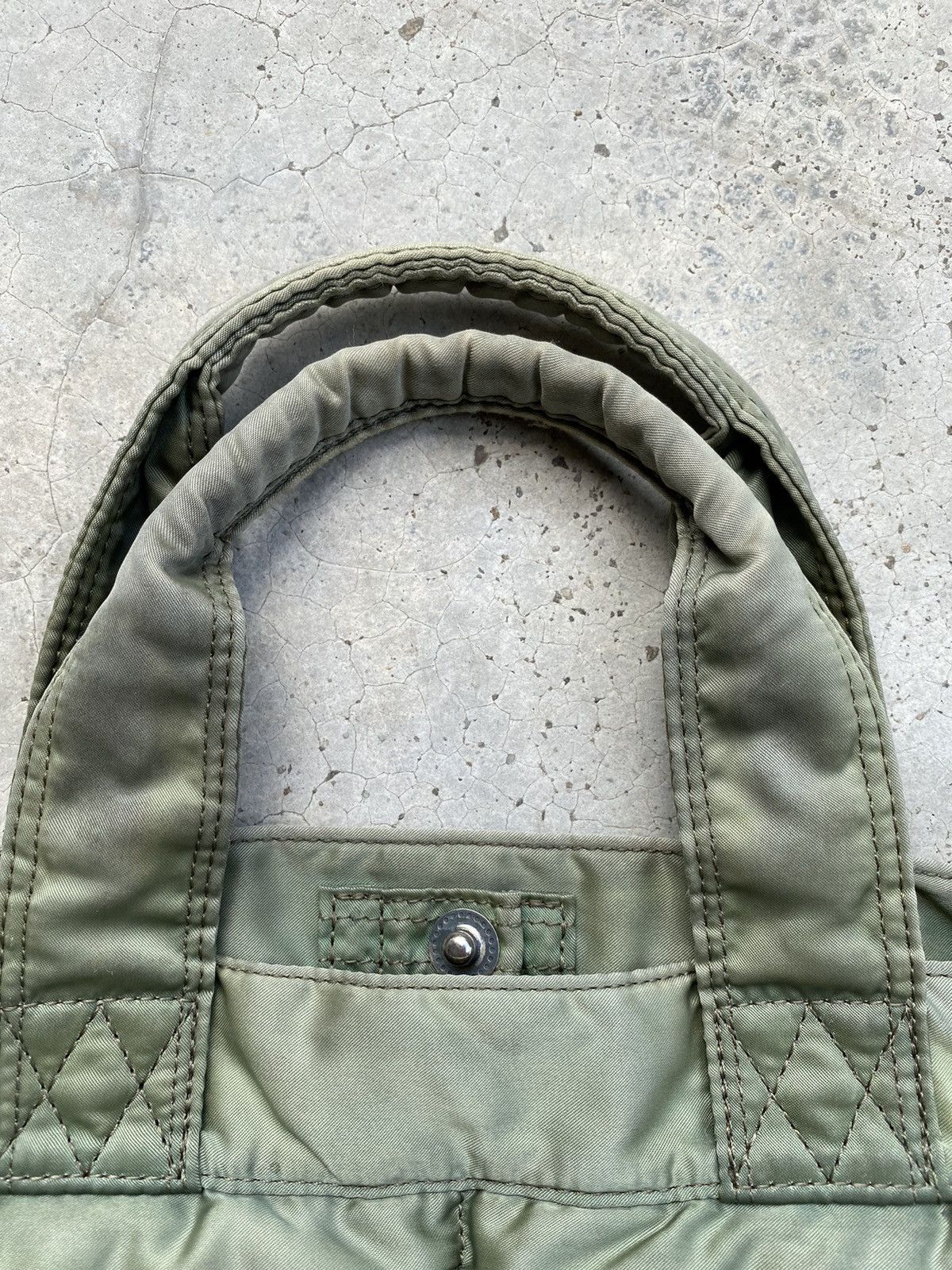 Head Porter 💥PORTER YOSHIDA & Co. Tanker Nylon Totebag Rare Army Green Size ONE SIZE - 6 Thumbnail