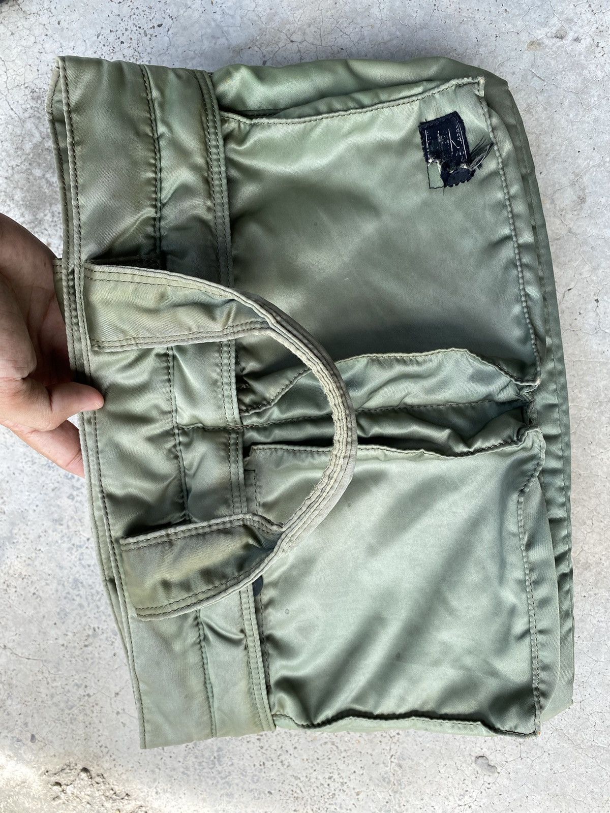 Head Porter 💥PORTER YOSHIDA & Co. Tanker Nylon Totebag Rare Army Green Size ONE SIZE - 16 Thumbnail