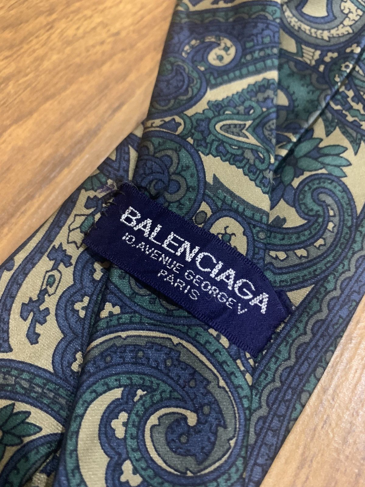 Balenciaga VINTAGE BALENCIAGA PAISLEY NECK TIE Size ONE SIZE - 3 Thumbnail