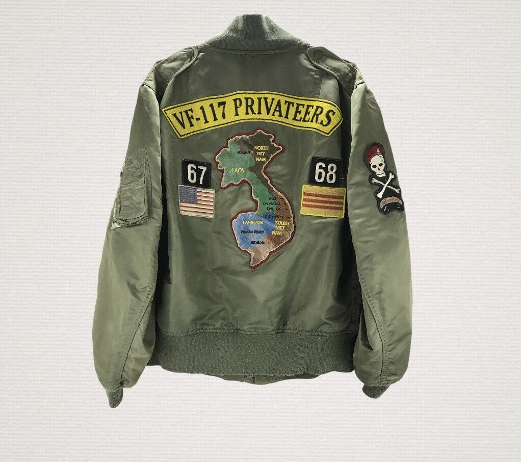 Military Vintage Avirex bomber jacket VF 117 Vietnam | Grailed