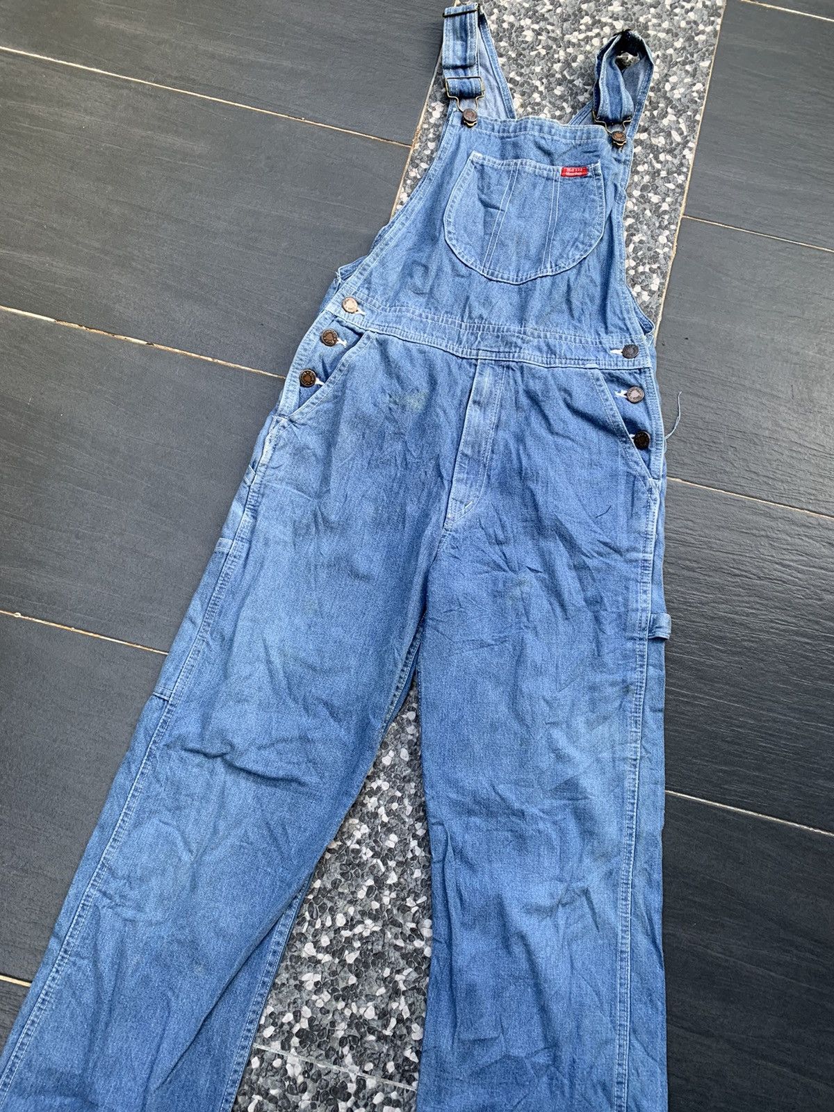 Japanese Brand × Vintage Blue Mountain Overall Denim Size US 27 - 2 Thumbnail
