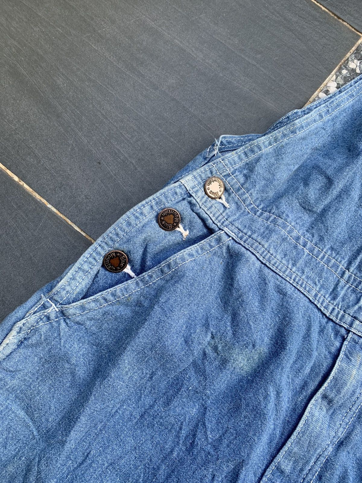 Japanese Brand × Vintage Blue Mountain Overall Denim Size US 27 - 3 Thumbnail