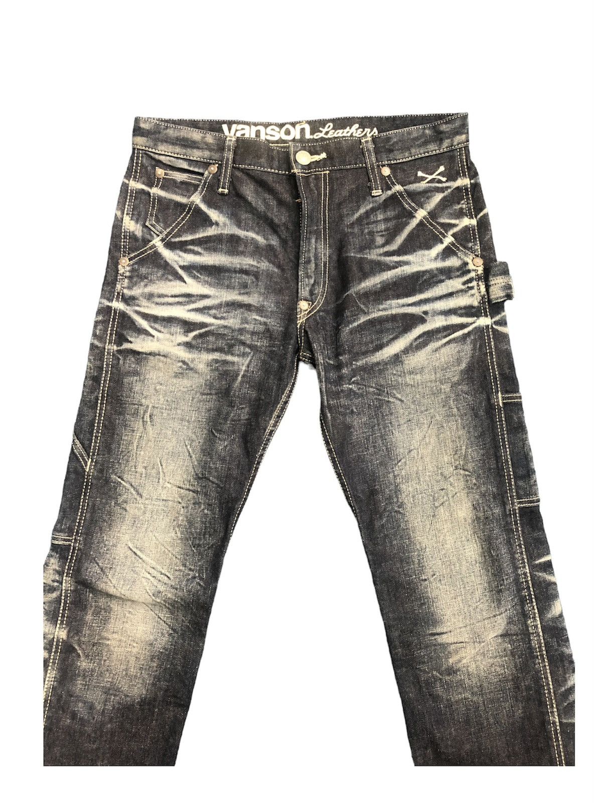 Beauty Beast Vanson Leather Jeans Size US 33 - 3 Thumbnail