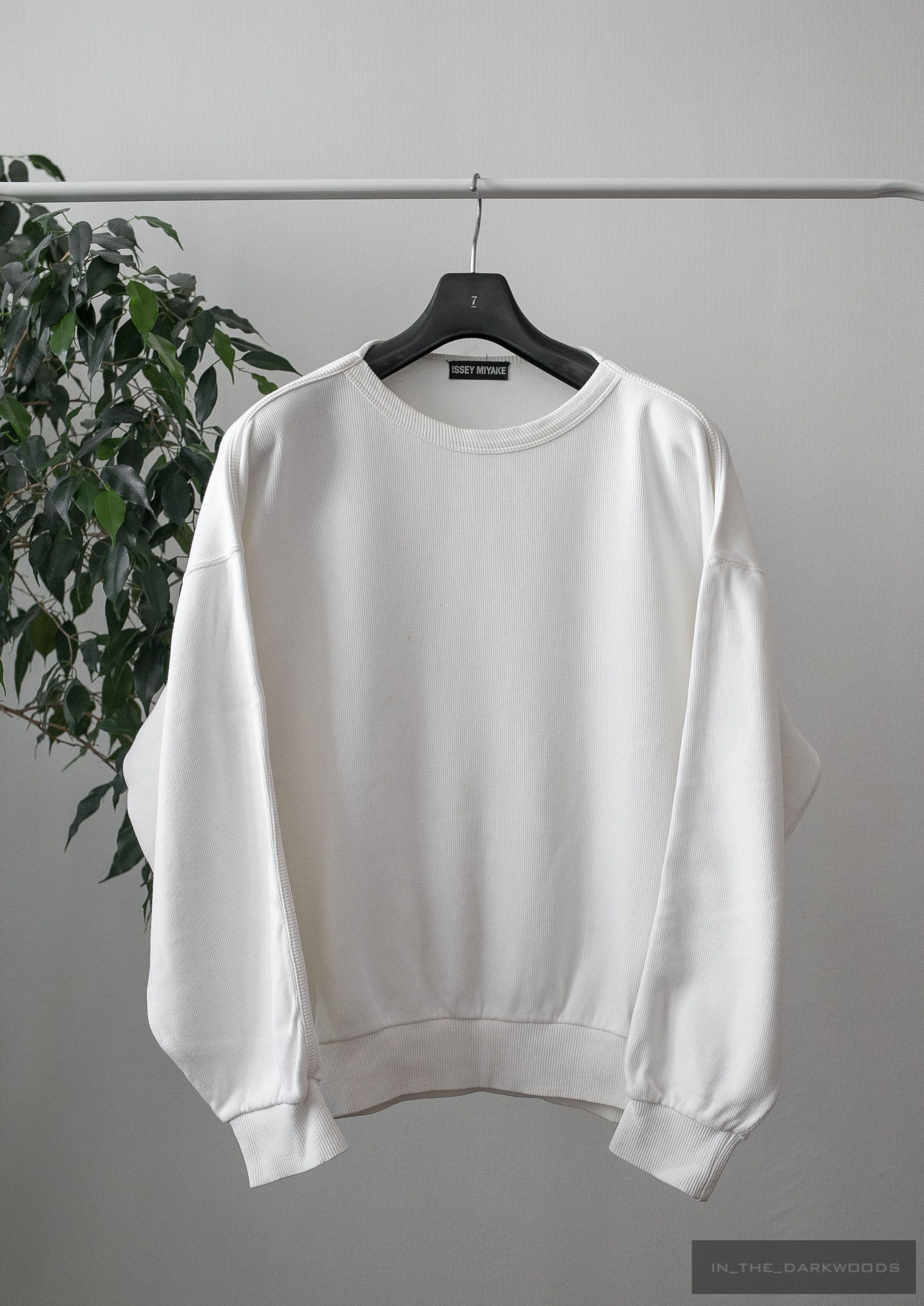 Issey Miyake back logo cotton sweatshirt Size US M / EU 48-50 / 2 - 1 Thumbnail