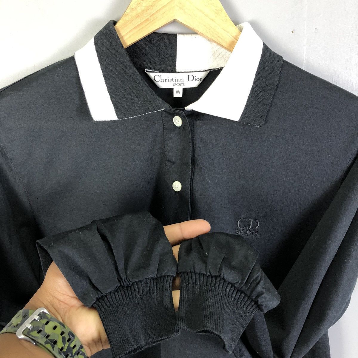 Christian Dior Monsieur Vintage Christian Dior Sports Long Sleeve Tee Size US M / EU 48-50 / 2 - 10 Thumbnail