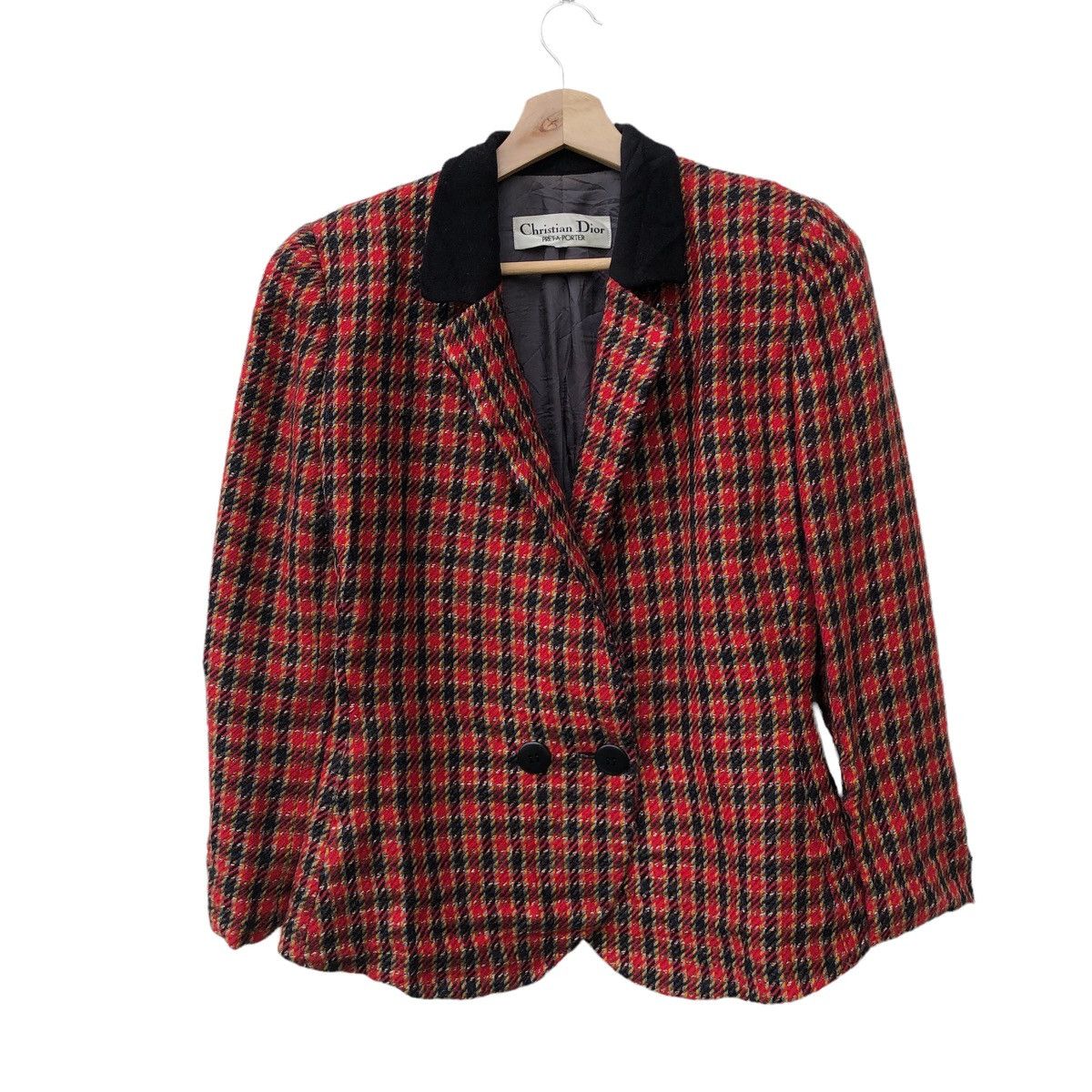 Aran Isles Knitwear 🔥CHRISTIAN DIOR PRET A PORTER KNIT JACKET Size M / US 6-8 / IT 42-44 - 2 Thumbnail