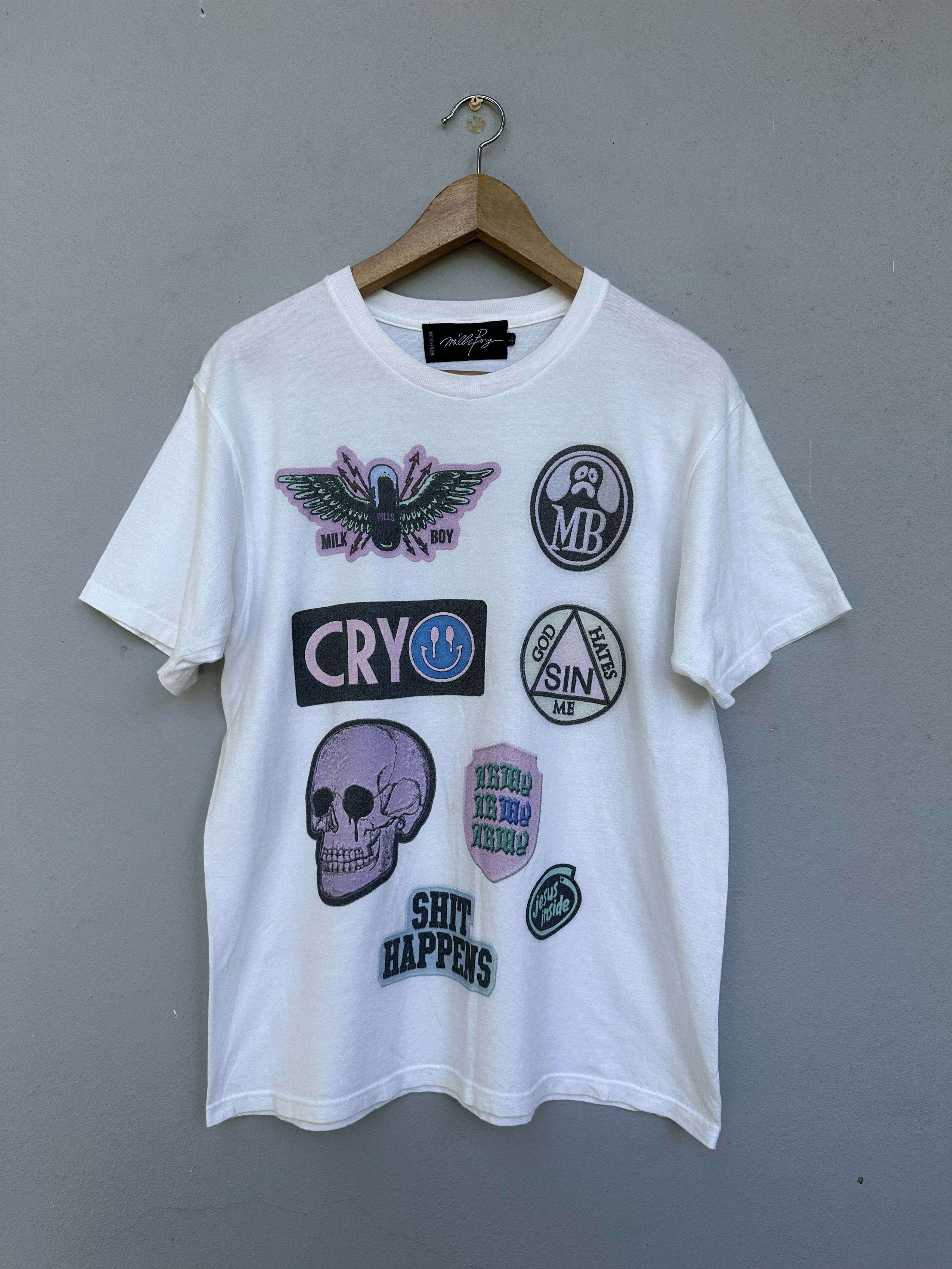 Japanese Brand Vintage Japannese Brand MilkBoy Parody Iconic Branded Size US L / EU 52-54 / 3 - 1 Thumbnail
