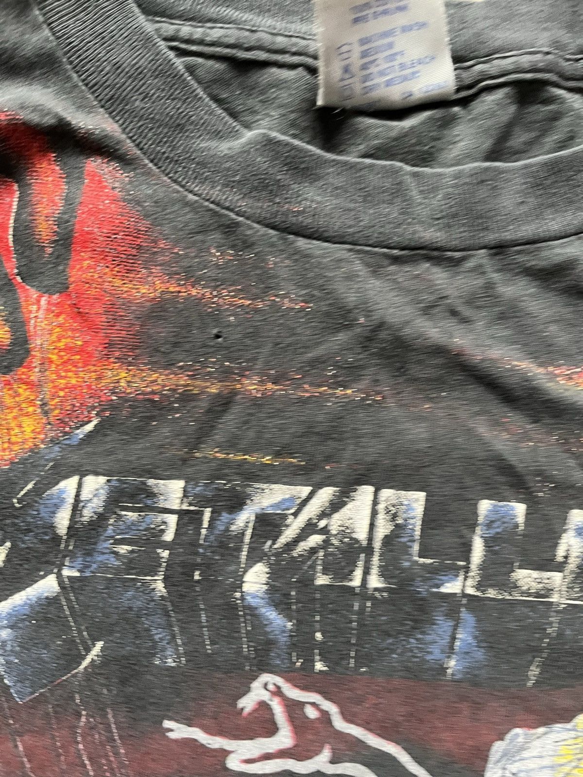 Vintage Vintage Rare 1991 Metallica All Over Print T-shirt Size US XL / EU 56 / 4 - 15 Thumbnail