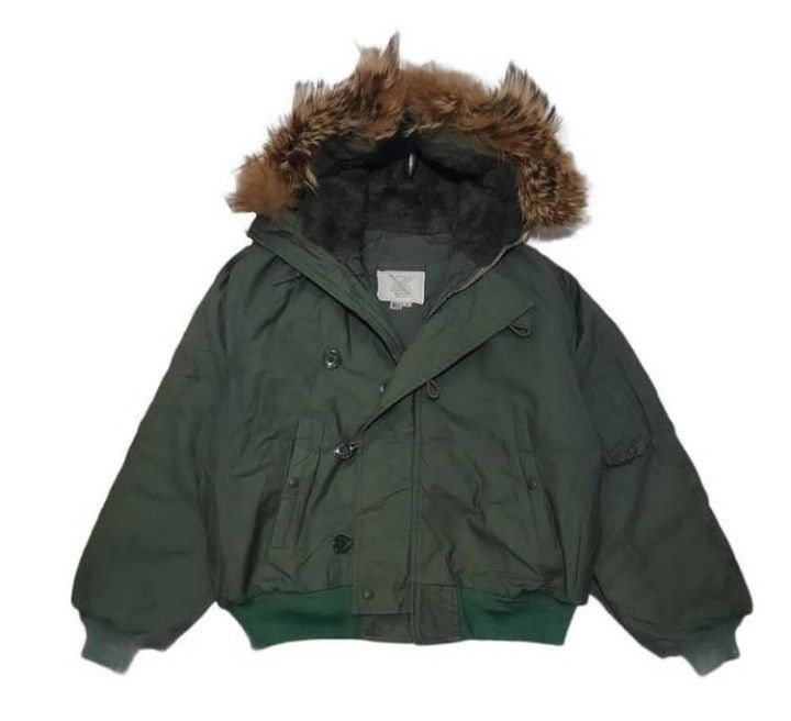 image of I Spiewak And Sons x Made In USA VTG I.spiewak And Sons Faux Fur Bombers Jacket in Army Green (Size