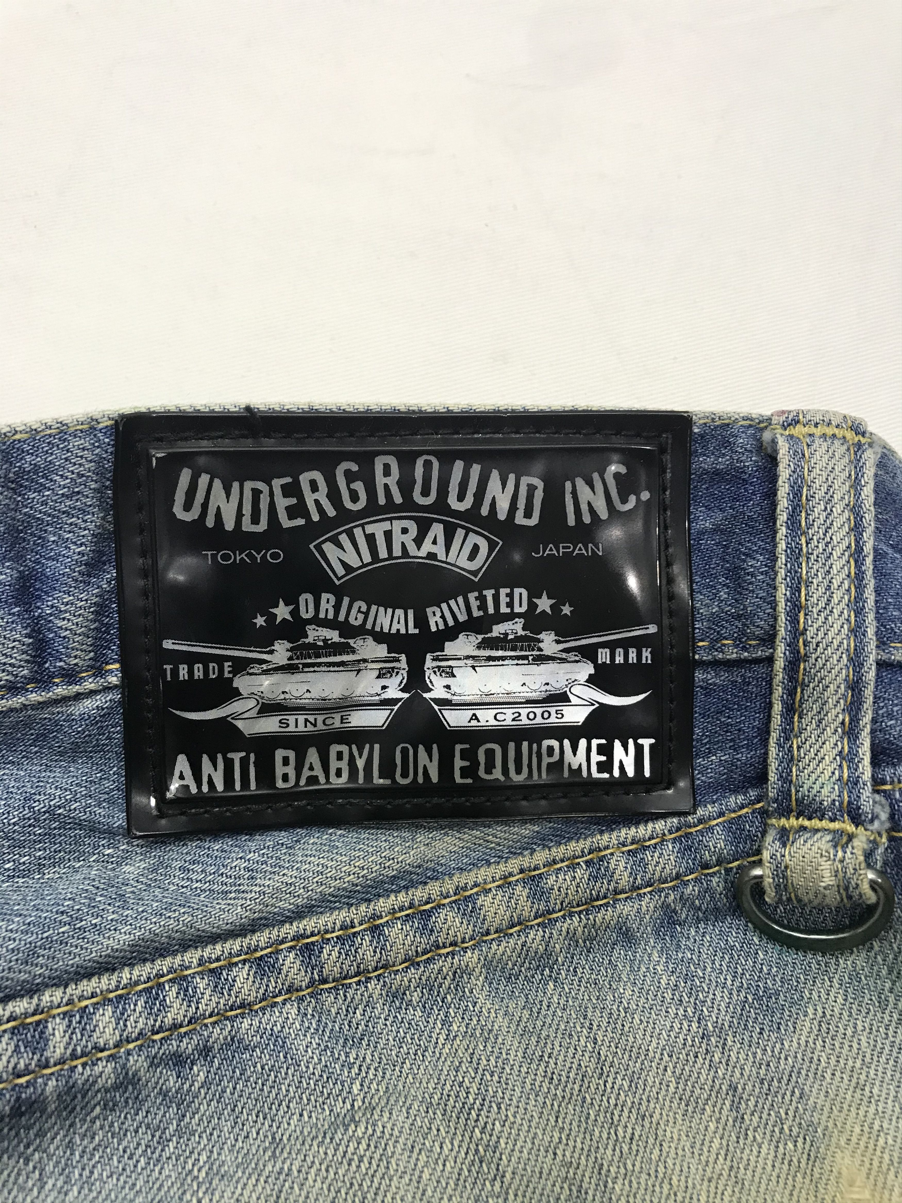 Nitraid ❌Last Drop❌🔥Rare🔥Nitraid Tokyo Distressed Denim jeans Size US 36 / EU 52 - 17 Thumbnail