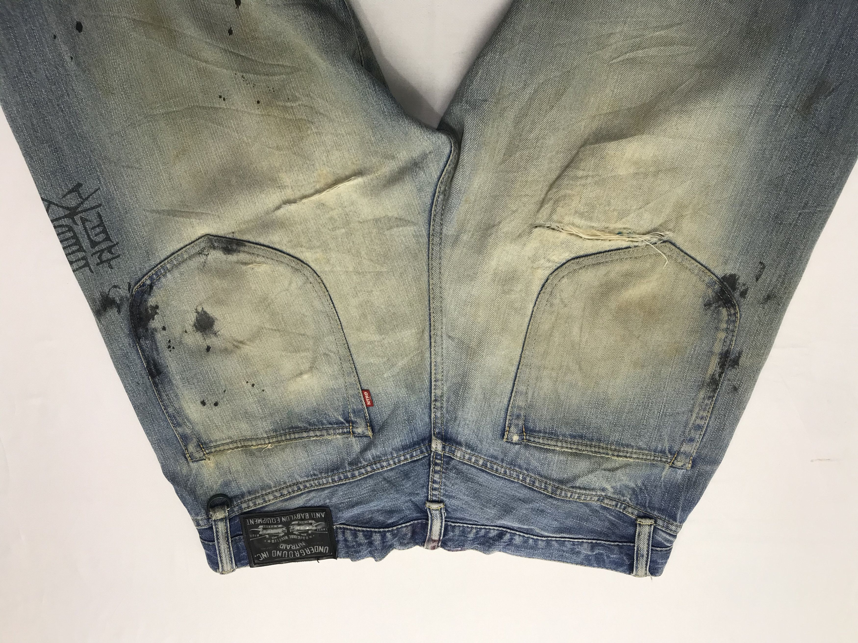 Nitraid ❌Last Drop❌🔥Rare🔥Nitraid Tokyo Distressed Denim jeans Size US 36 / EU 52 - 20 Thumbnail