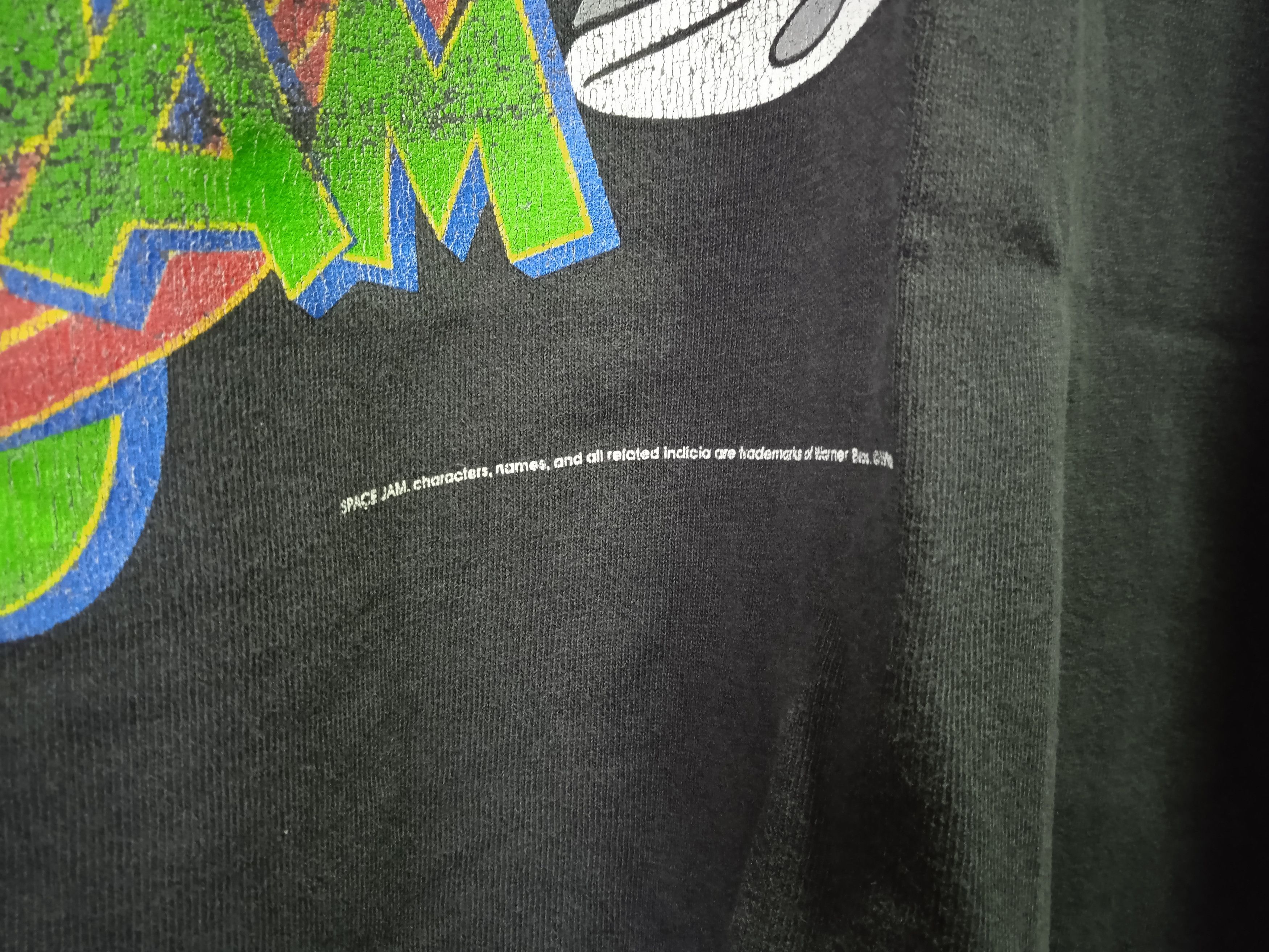 Vintage Vintage Space Jam 90s T Shirt Looney Tunes NBA Cartoon Size US L / EU 52-54 / 3 - 5 Thumbnail