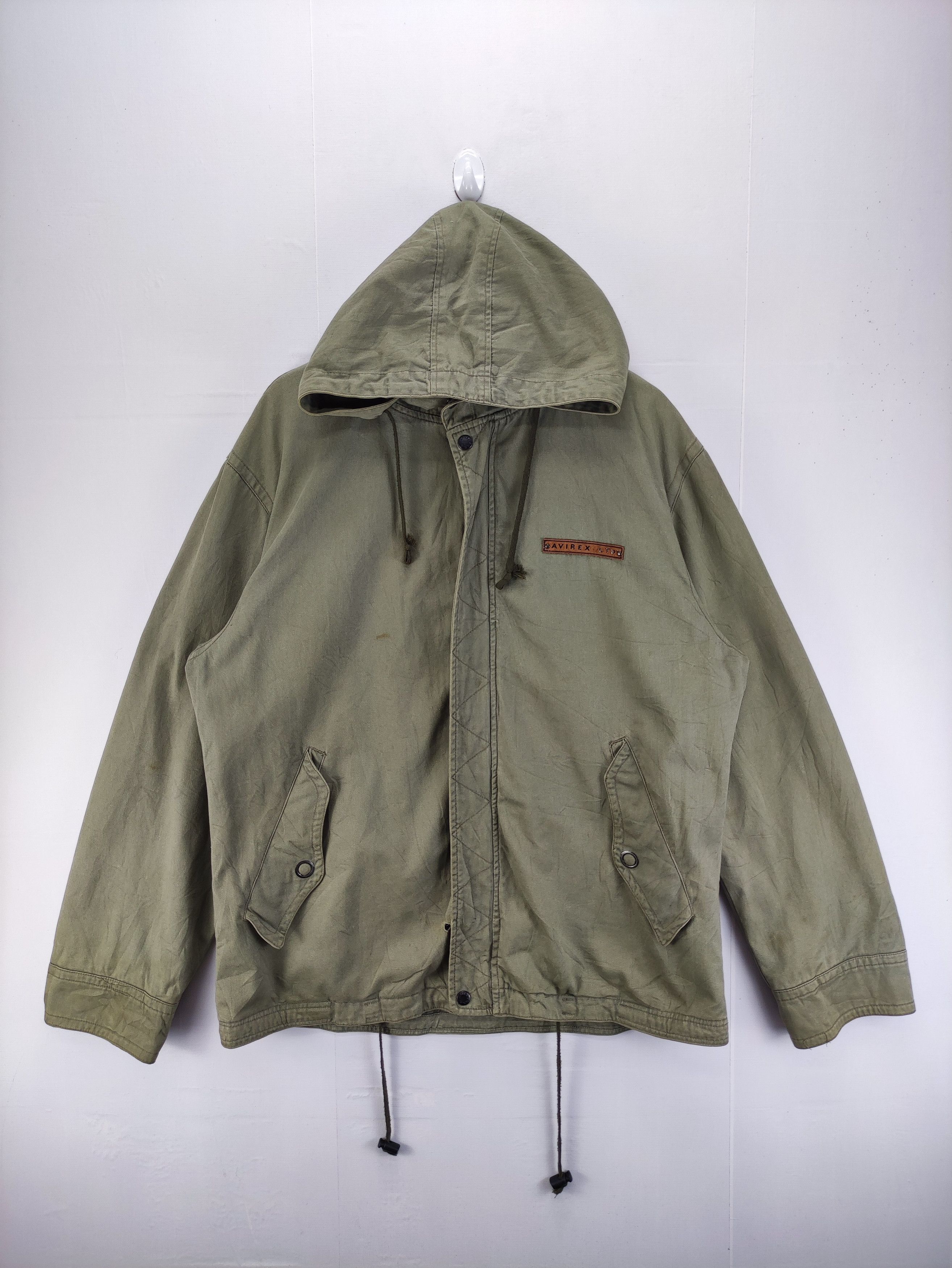 Avirex Vintage Avirex Jacket Zipper Hoodie Size US XL / EU 56 / 4 - 1 Thumbnail