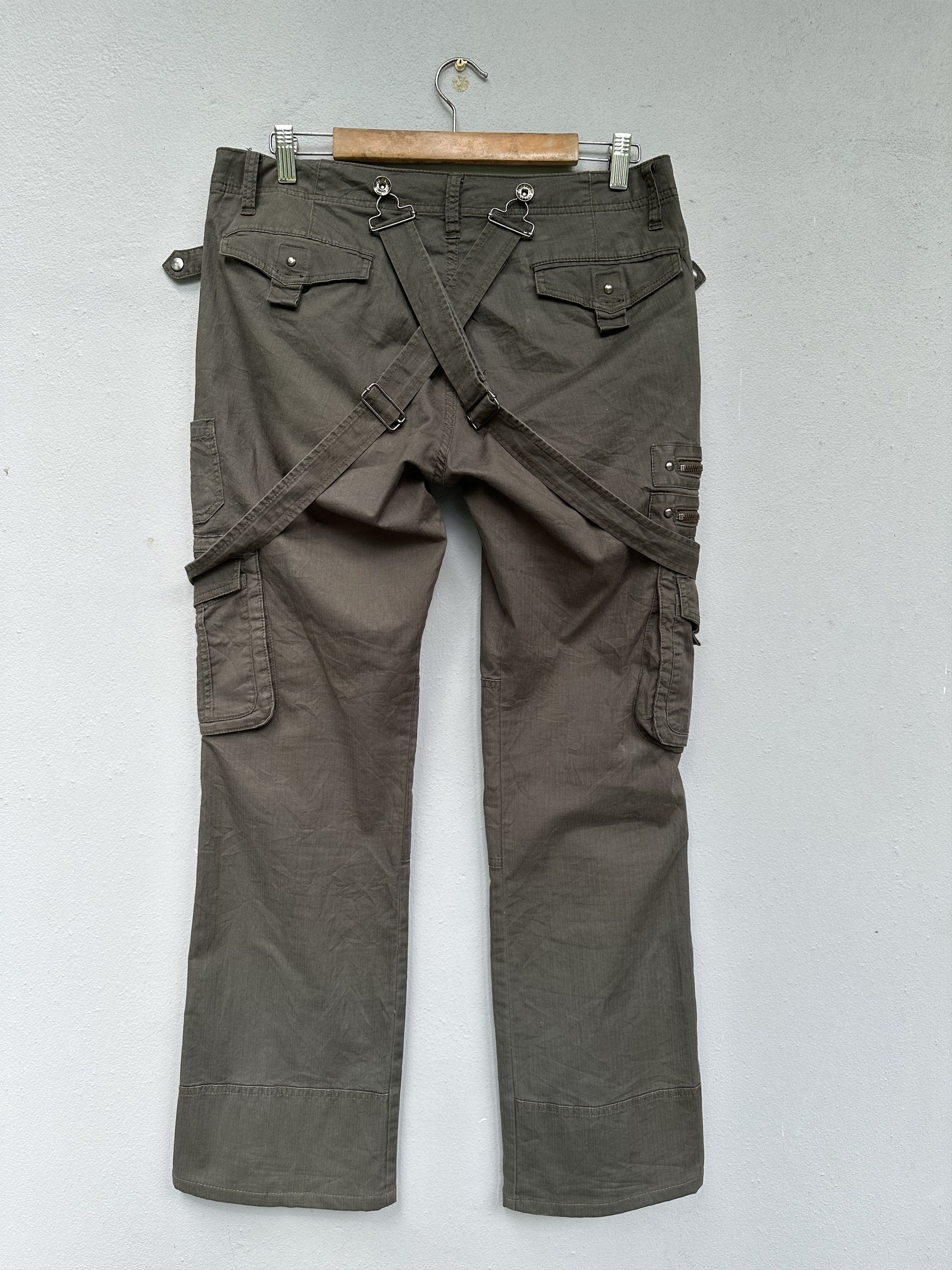Hysteric Glamour Vintage Suspenders Semantic Design Bondage Cargo Pants Size US 32 / EU 48 - 3 Thumbnail