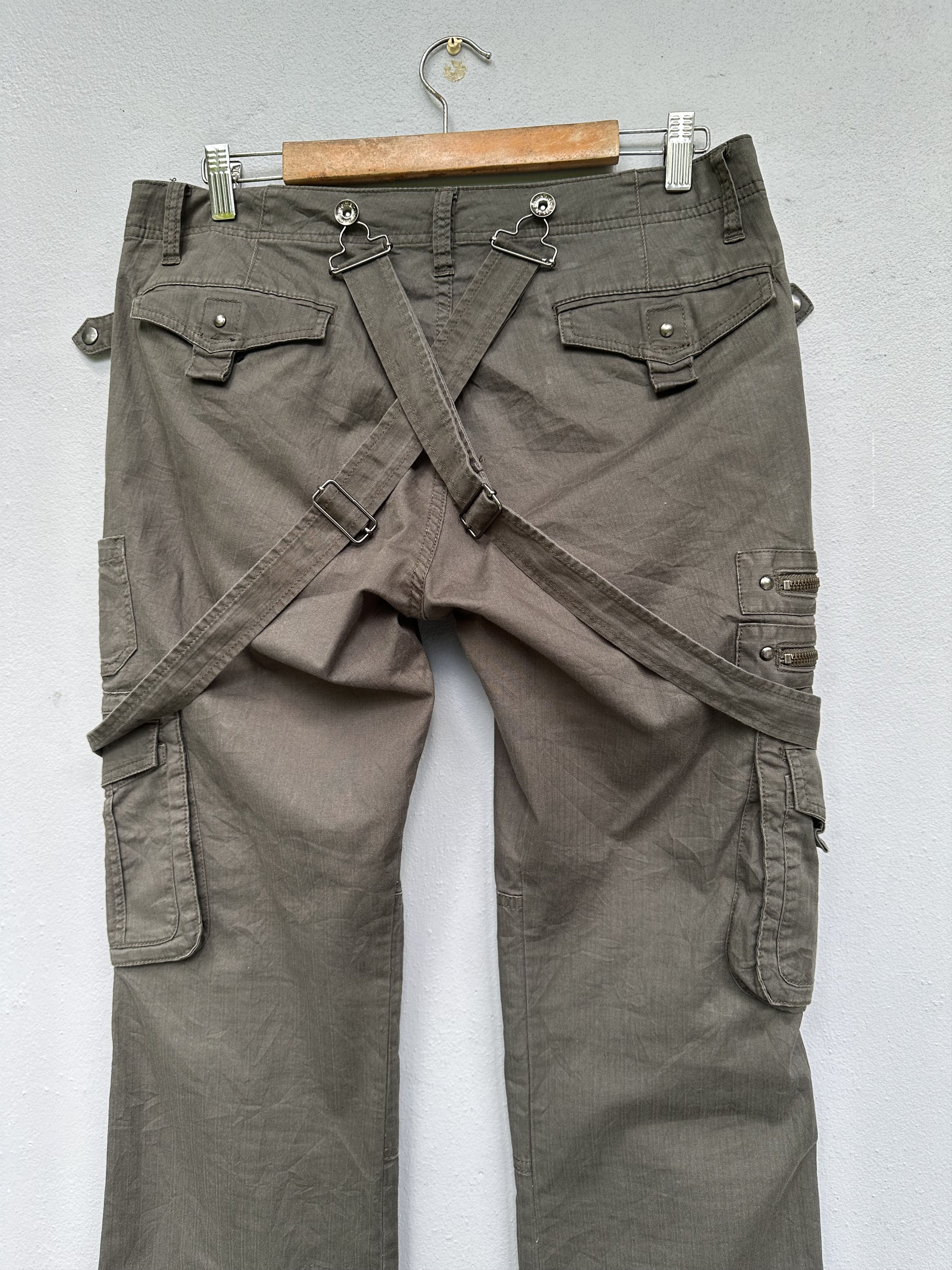 Hysteric Glamour Vintage Suspenders Semantic Design Bondage Cargo Pants Size US 32 / EU 48 - 7 Thumbnail
