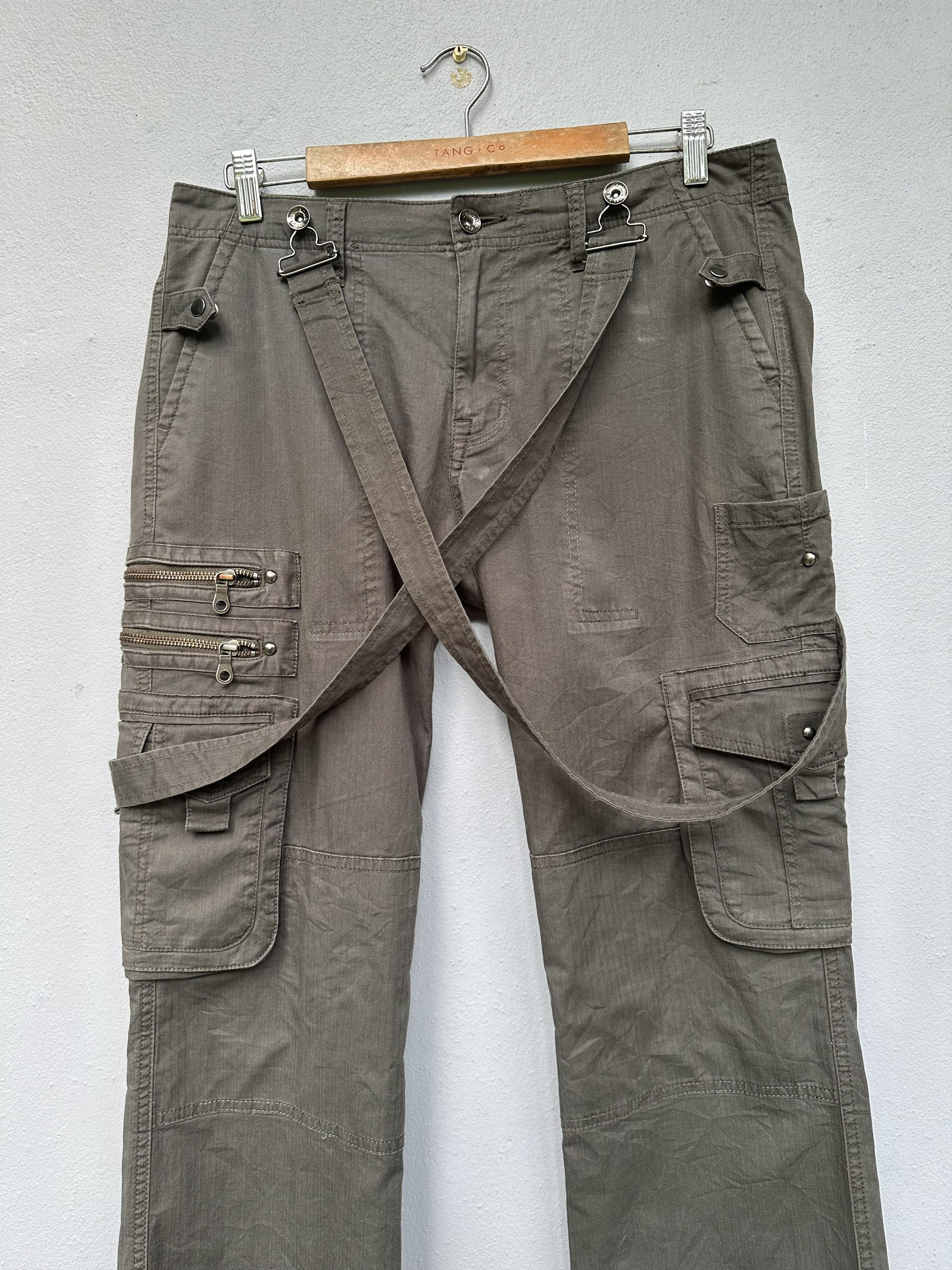 Hysteric Glamour Vintage Suspenders Semantic Design Bondage Cargo Pants Size US 32 / EU 48 - 4 Thumbnail