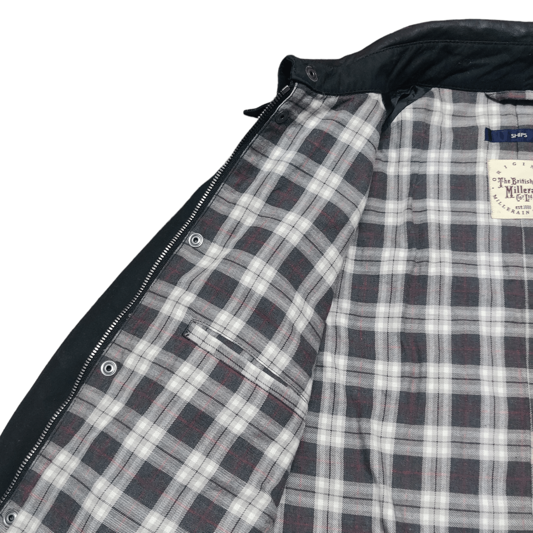 SHIPS Ships x The British Millerain Jacket Leather Collar Size US S / EU 44-46 / 1 - 7 Thumbnail