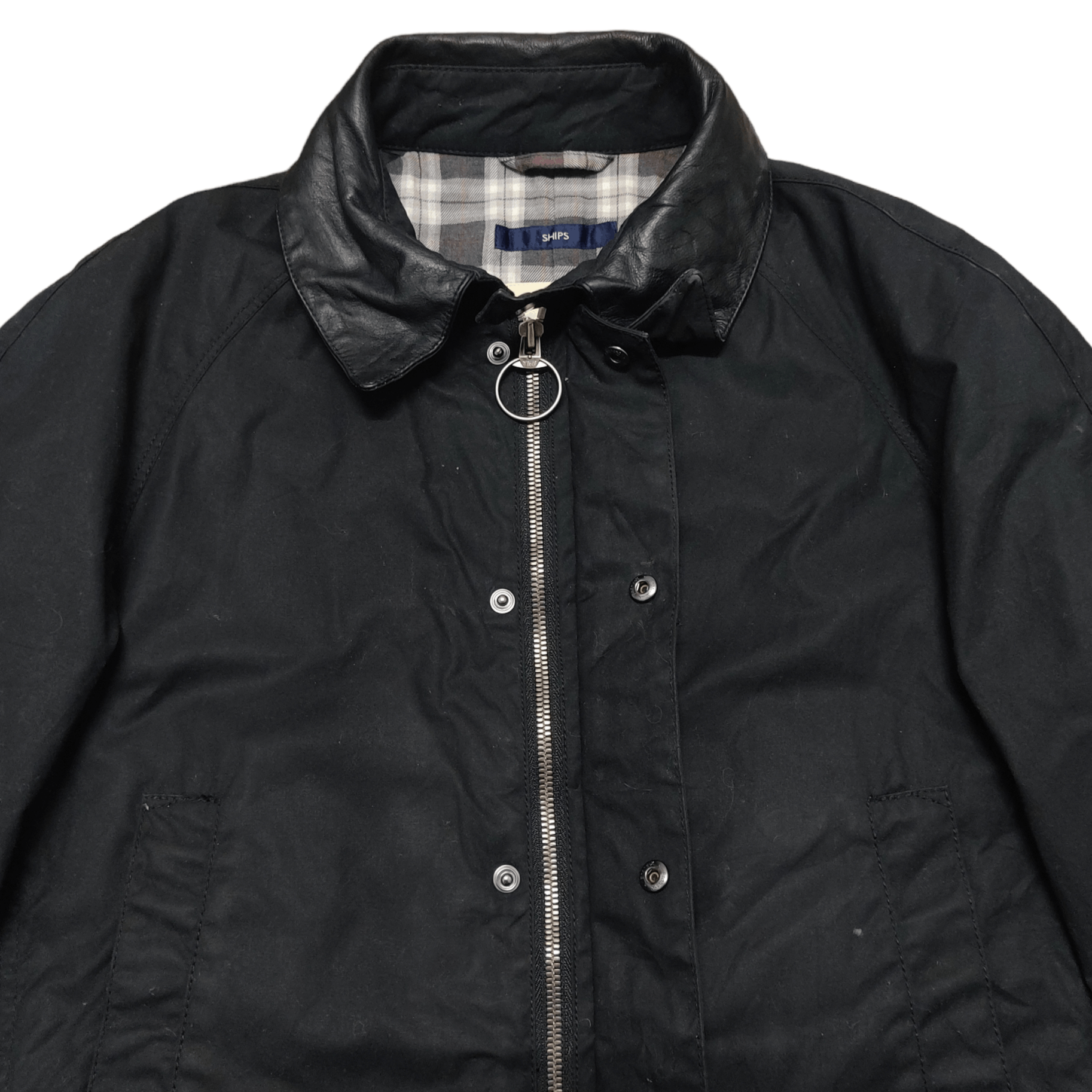 SHIPS Ships x The British Millerain Jacket Leather Collar Size US S / EU 44-46 / 1 - 5 Thumbnail