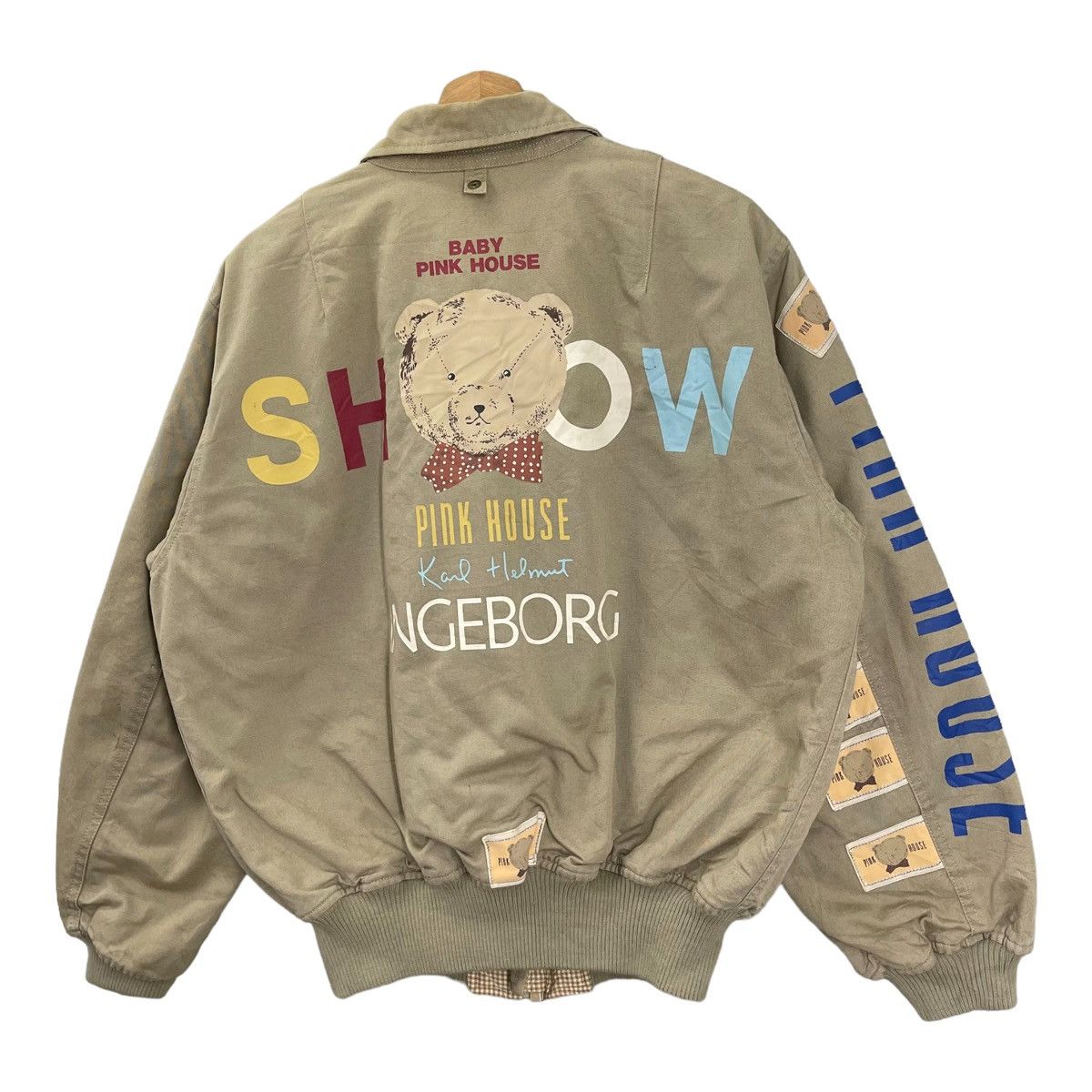 Japanese Brand × Karl Helmut × Pink House Vintage Karl Helmut Pink House Bomber Jacket Size M Size US M / EU 48-50 / 2 - 3 Thumbnail