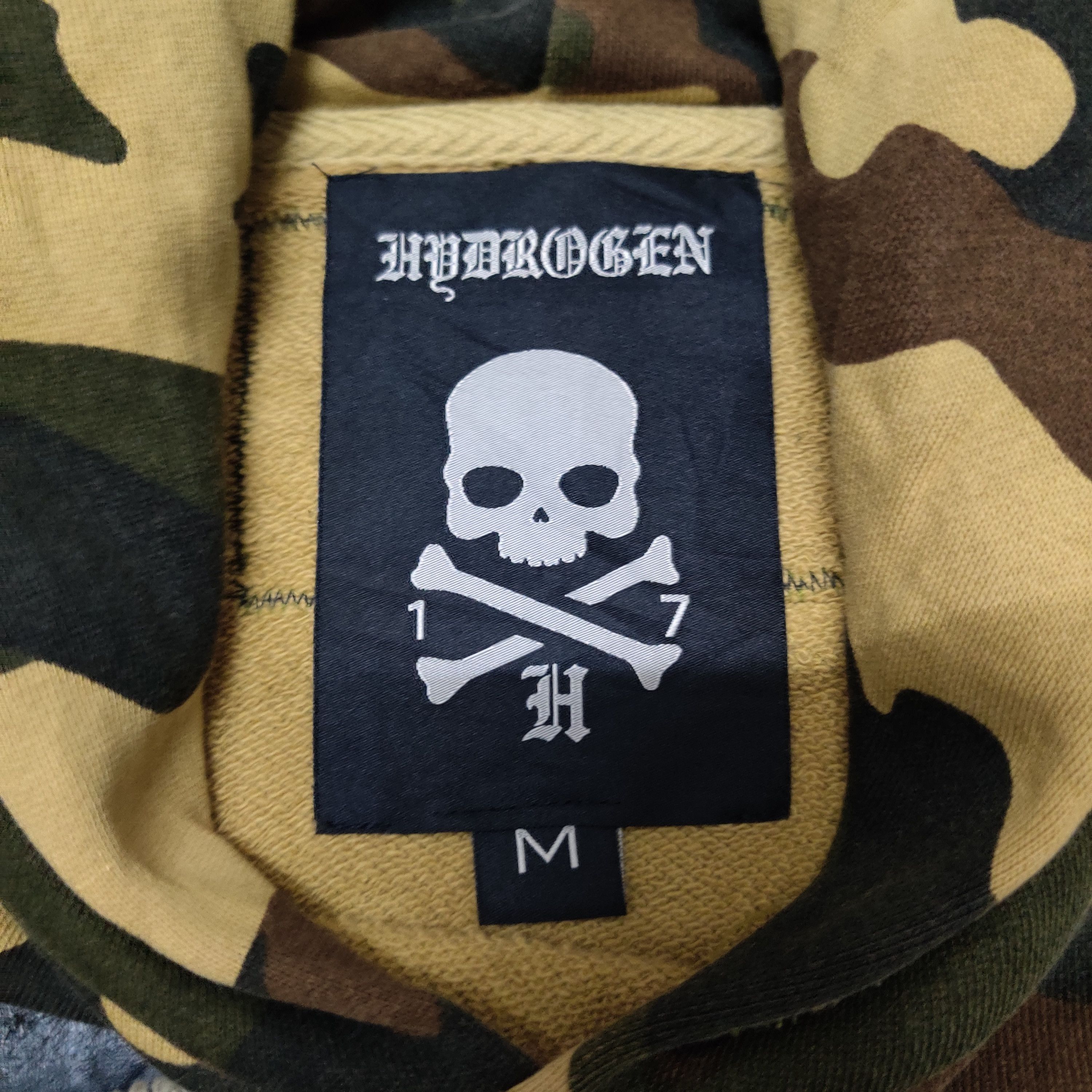 HYDROGEN 💥Limited Edition Vintage 1999 Hydrogen Skull Army Hoodie Size US M / EU 48-50 / 2 - 5 Thumbnail