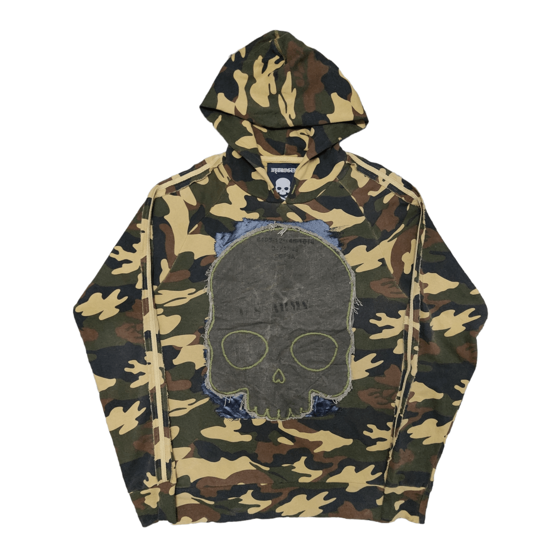 HYDROGEN 💥Limited Edition Vintage 1999 Hydrogen Skull Army Hoodie Size US M / EU 48-50 / 2 - 1 Thumbnail