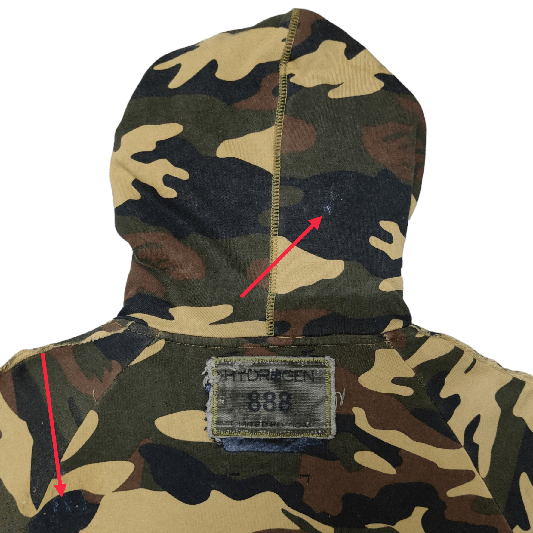 HYDROGEN 💥Limited Edition Vintage 1999 Hydrogen Skull Army Hoodie Size US M / EU 48-50 / 2 - 9 Thumbnail