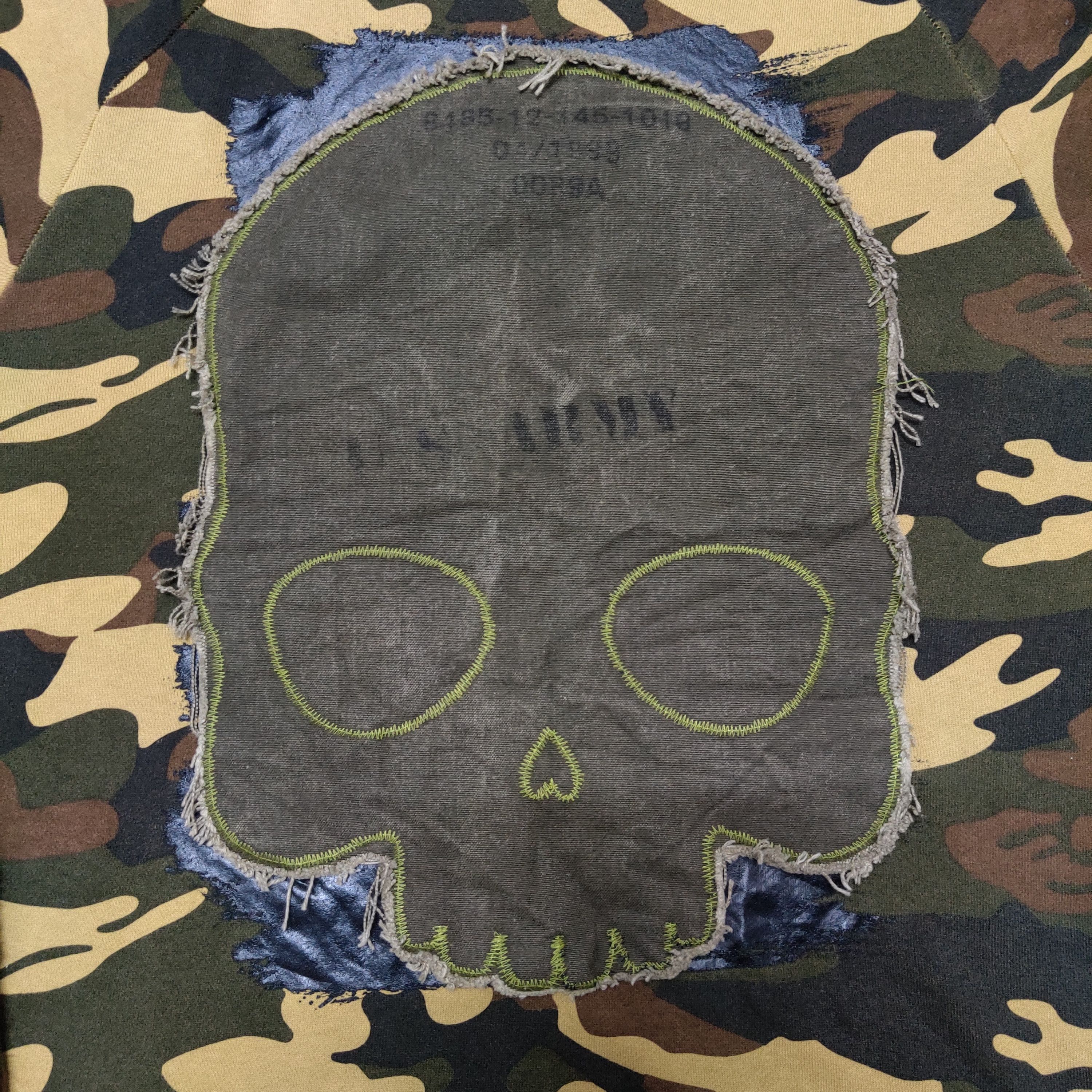 HYDROGEN 💥Limited Edition Vintage 1999 Hydrogen Skull Army Hoodie Size US M / EU 48-50 / 2 - 3 Thumbnail
