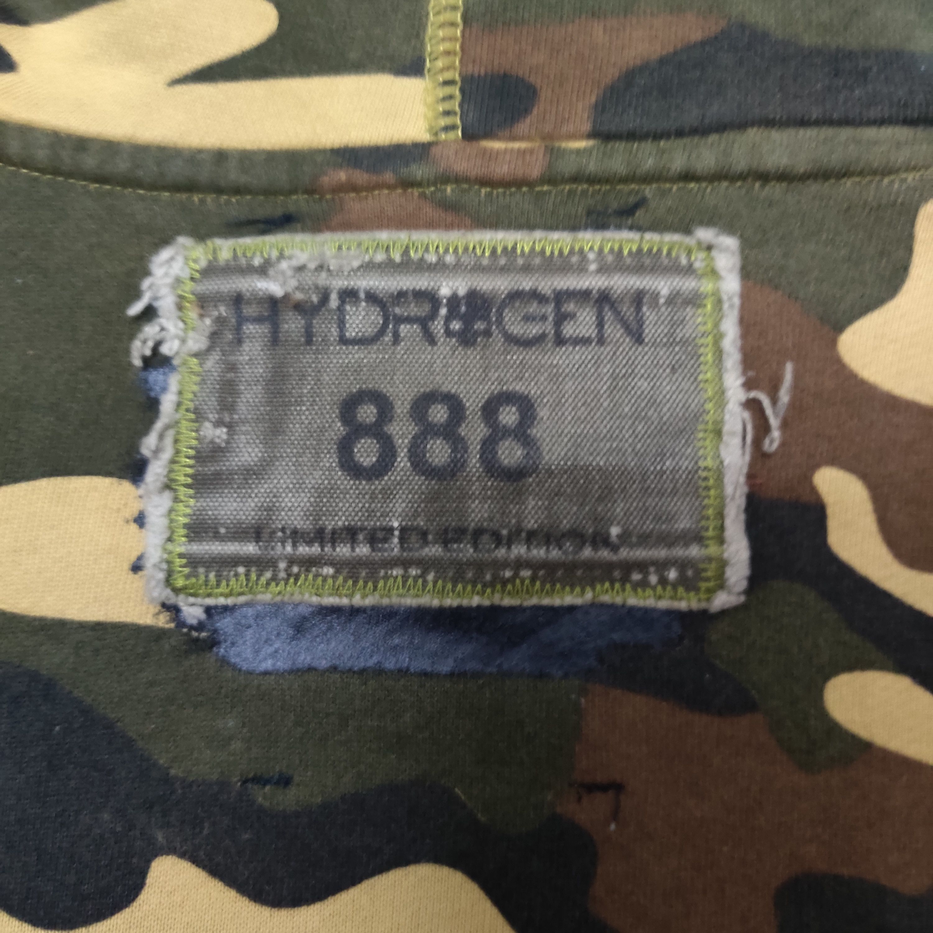 HYDROGEN 💥Limited Edition Vintage 1999 Hydrogen Skull Army Hoodie Size US M / EU 48-50 / 2 - 10 Thumbnail