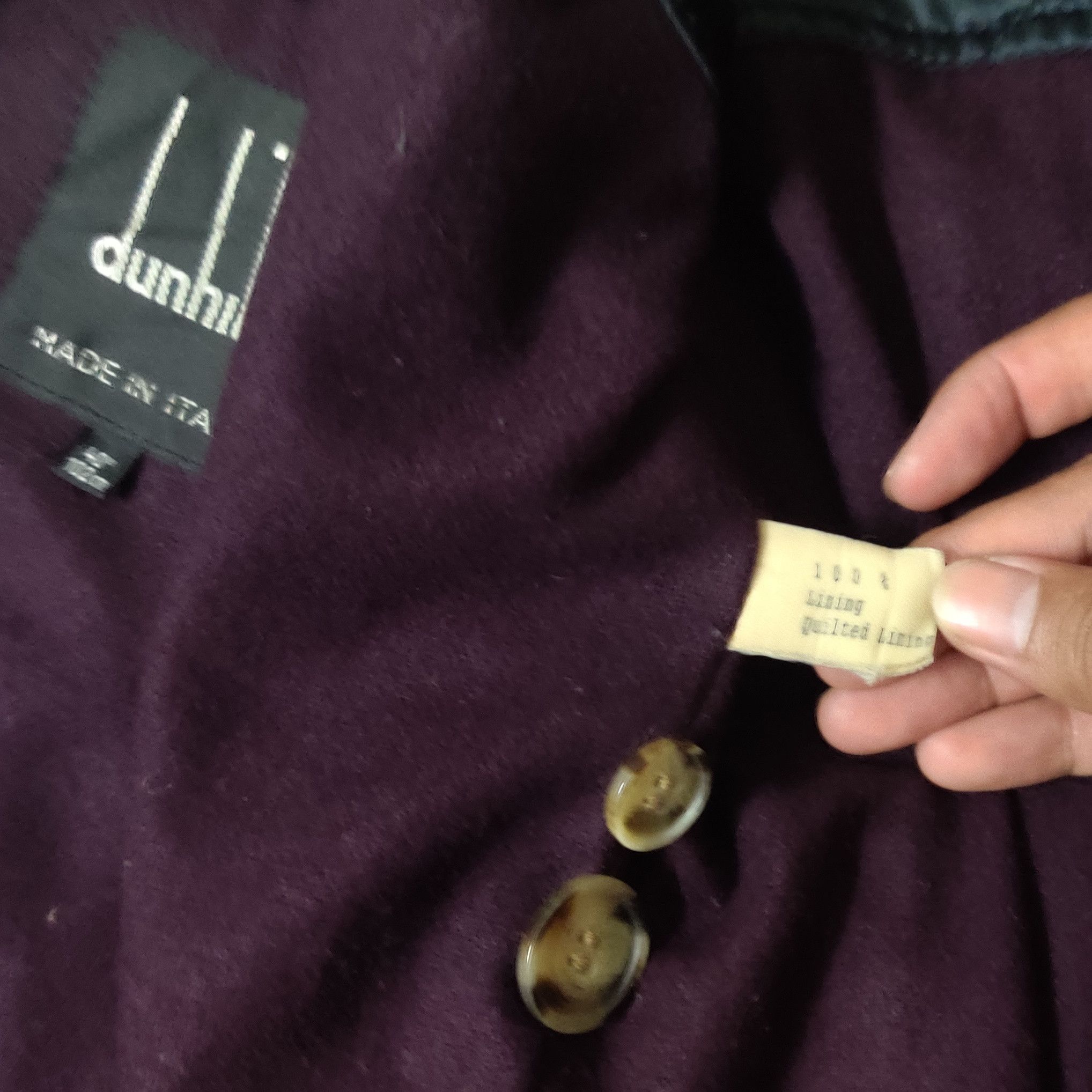 Alfred Dunhill Vintage Dunhill Jacket Lining Wool Size US XL / EU 56 / 4 - 7 Thumbnail