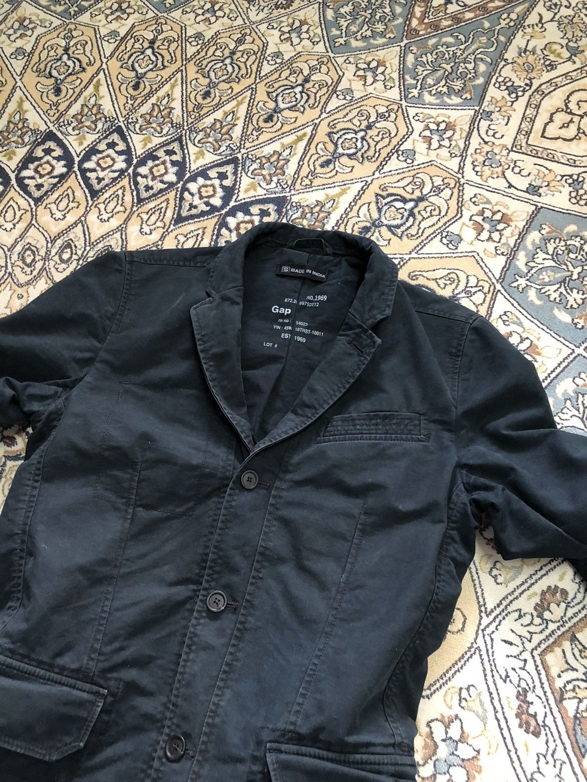 Gap Vintage Gap Faded Blue Hard Chroe Jacket Size US S / EU 44-46 / 1 - 12 Thumbnail