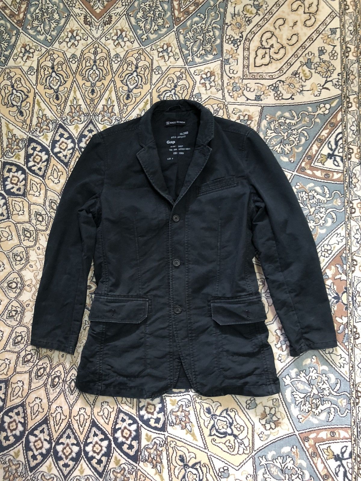 Gap Vintage Gap Faded Blue Hard Chroe Jacket Size US S / EU 44-46 / 1 - 1 Thumbnail