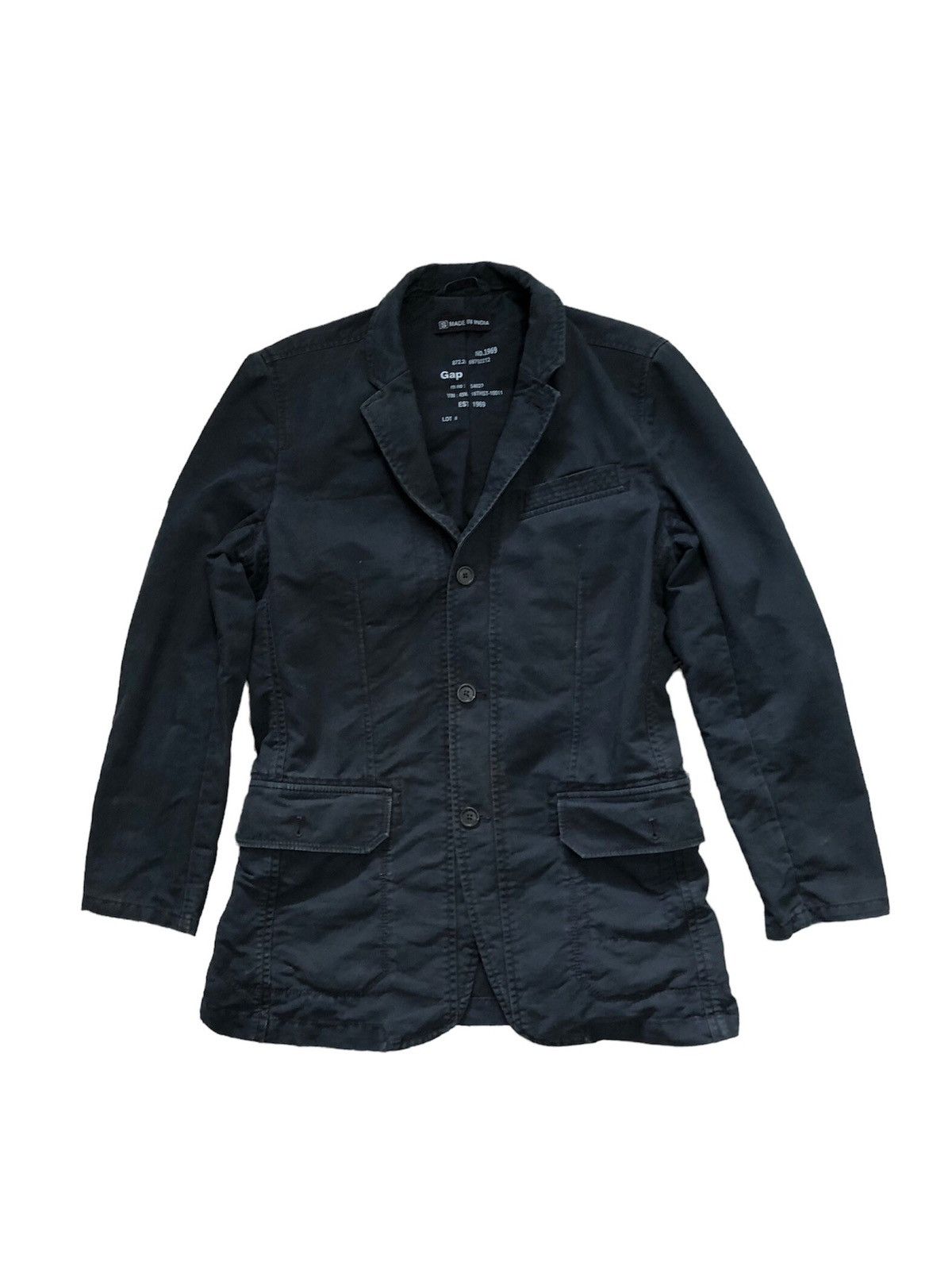 Gap Vintage Gap Faded Blue Hard Chroe Jacket Size US S / EU 44-46 / 1 - 21 Thumbnail