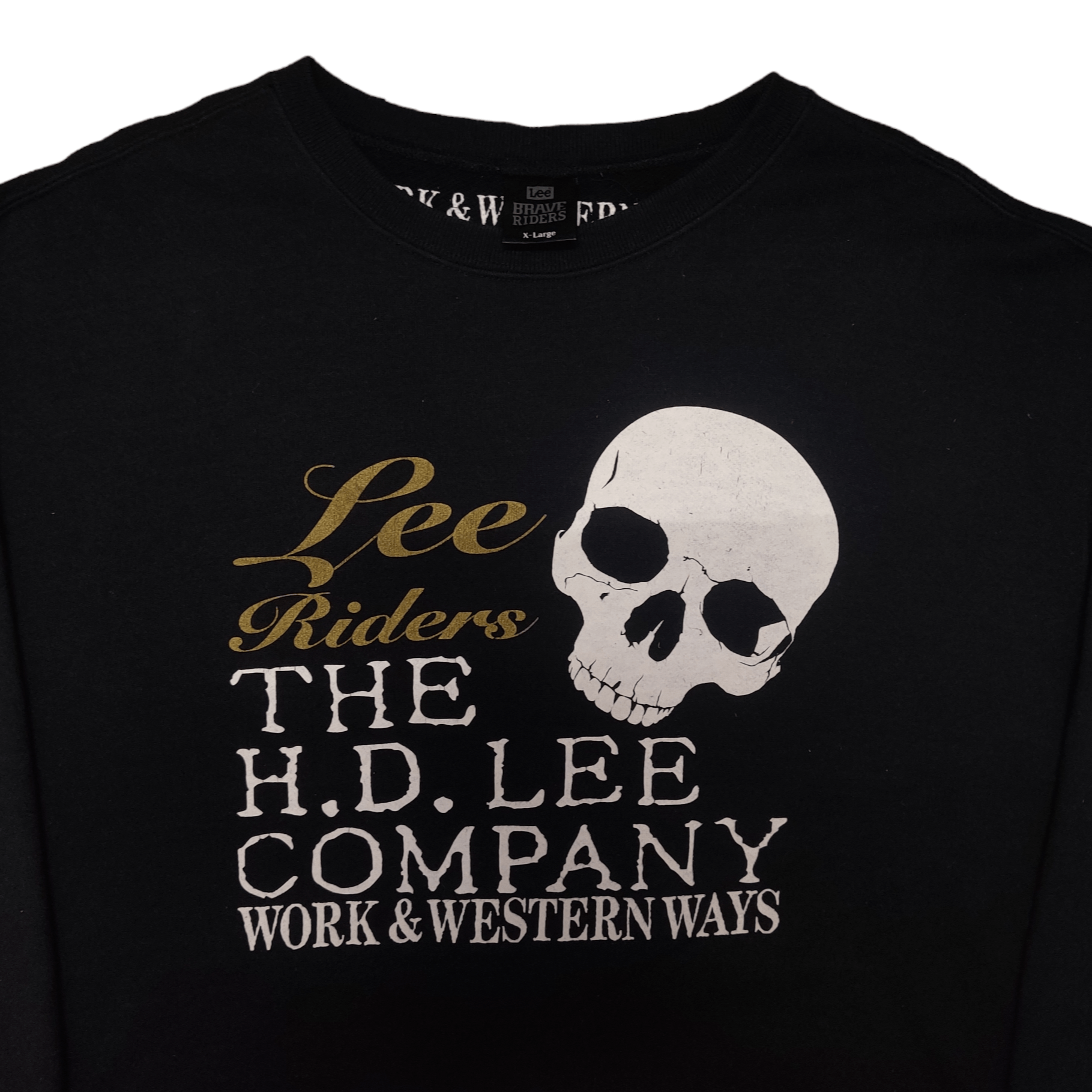 Lee Lee Riders Skull Sweatshirt Crewneck Size US XL / EU 56 / 4 - 2 Thumbnail