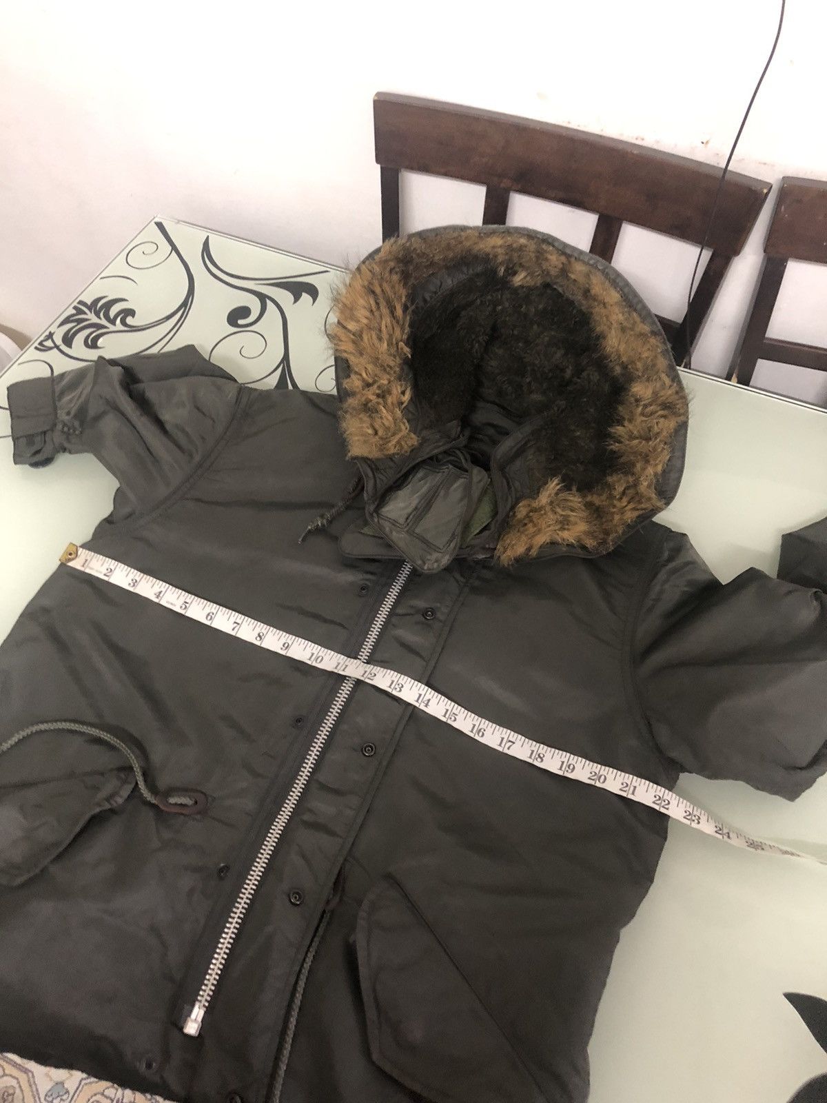 Alpha Industries Vintage Alpha Industries Military Parka Jacket With Fur Size US S / EU 44-46 / 1 - 22 Thumbnail
